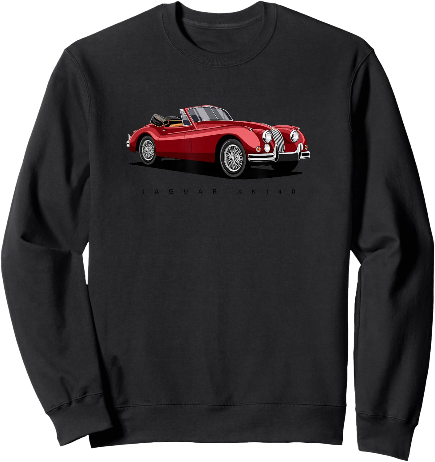 British Classic Sports Cars - Jaguar XK 140 Sweatshirt - Sweatshirt | Black
