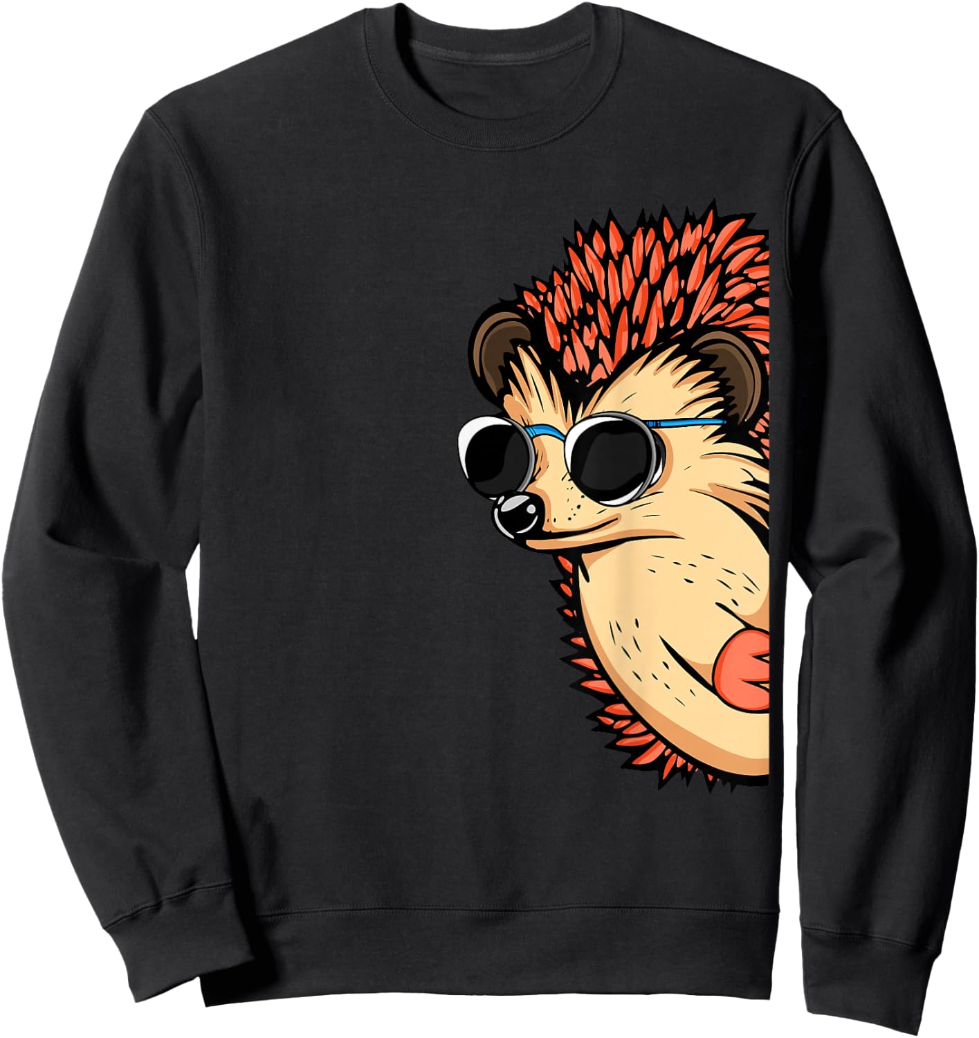 Cool Hedgehog Lovers Children's Sunglasses Hedgehog Sweatshirt - Sweatshirt | Black
