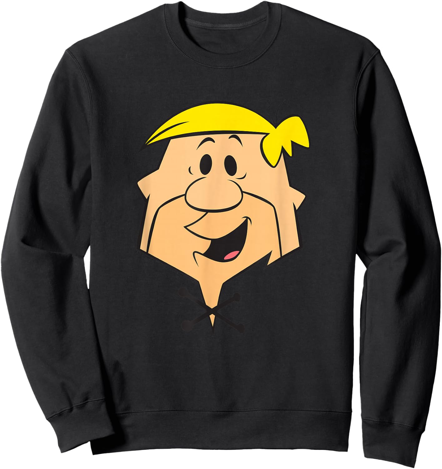 The Flintstones Barney Rubble Big Face Sweatshirt - Sweatshirt | Black