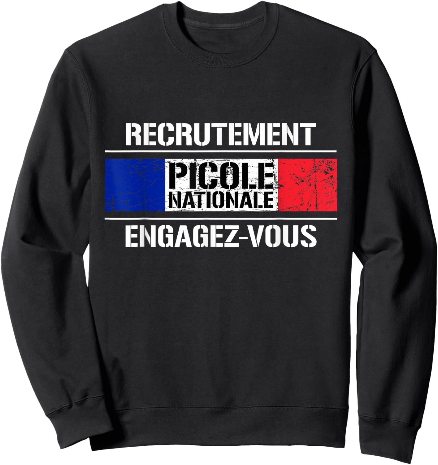 Picole Nationale Engage You Alcohol Humor , Black, S Sweatshirt - Sweatshirt | Black