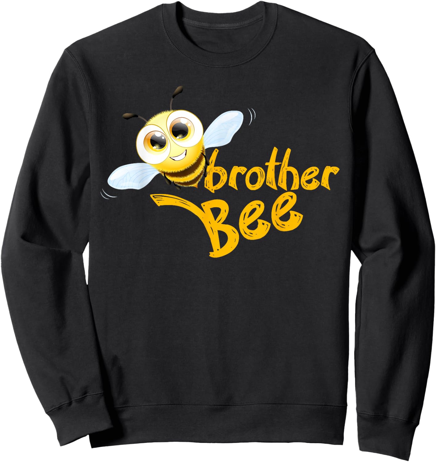 Brother Bee Family Matching Bro Present Brother Bee Sweatshirt - Sweatshirt | Black