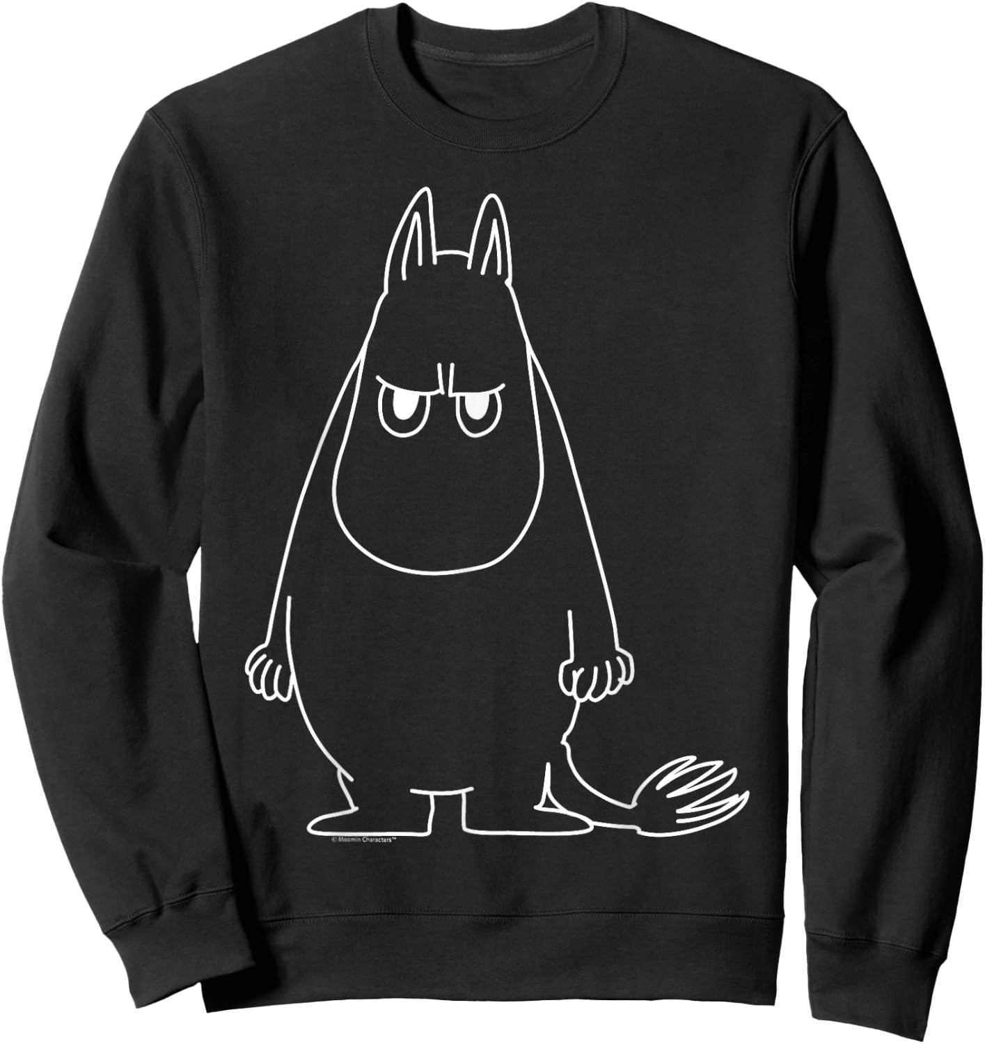 Moomin Angry Moomintroll , black Sweatshirt - Sweatshirt | Black