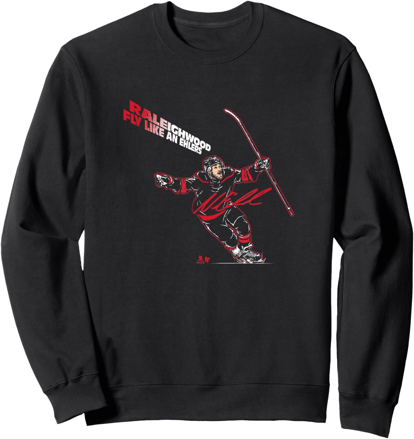 Nikolaj Ehlers - Fly Like an Ehlers - Carolina Hockey Sweatshirt - Sweatshirt | Black