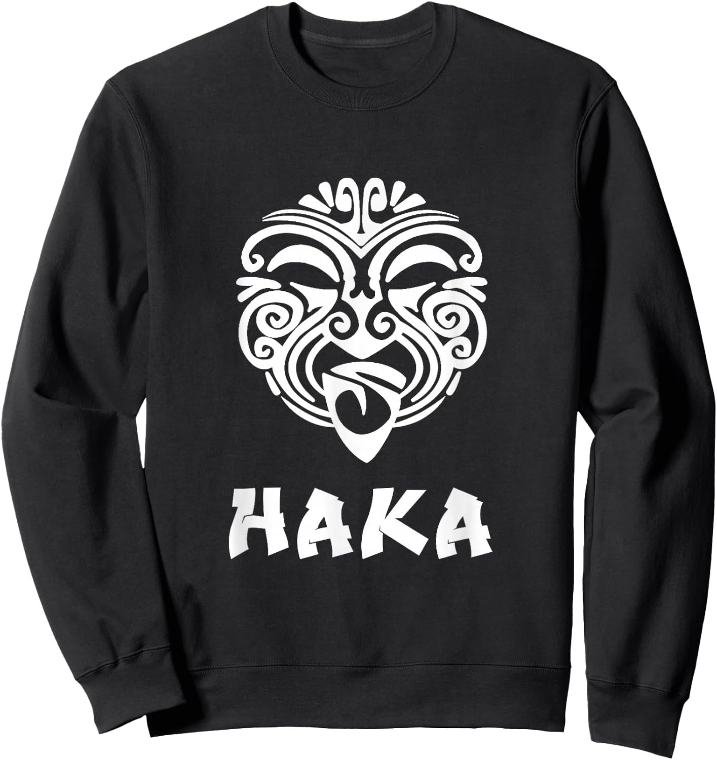 Haka New Zealand Rugby Fans Maori Haka Dance Sweatshirt - Sweatshirt | Black
