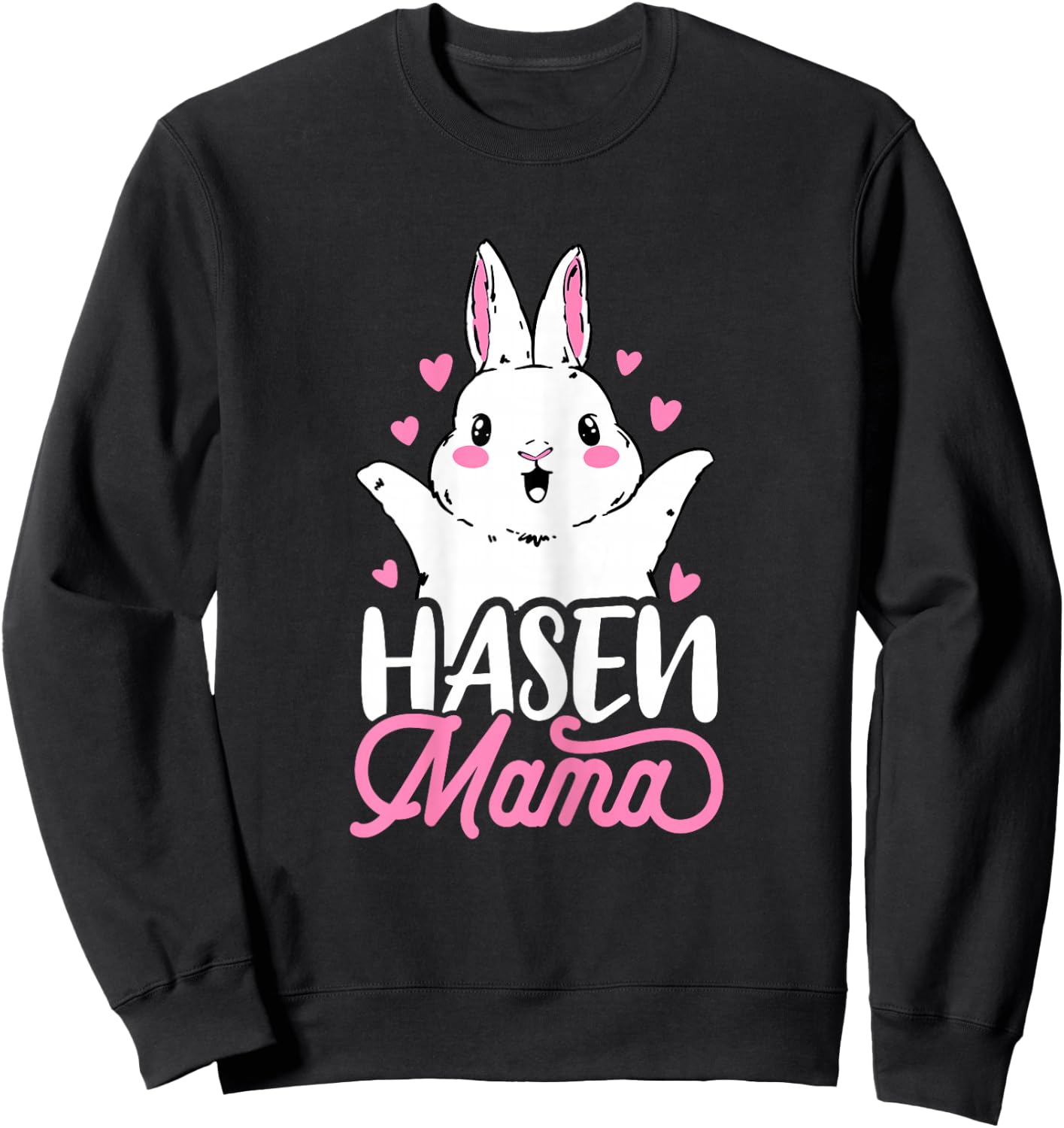 Oster Osterhase Spruch Hasen Ostern Ostereier Sweatshirt - Sweatshirt | Black