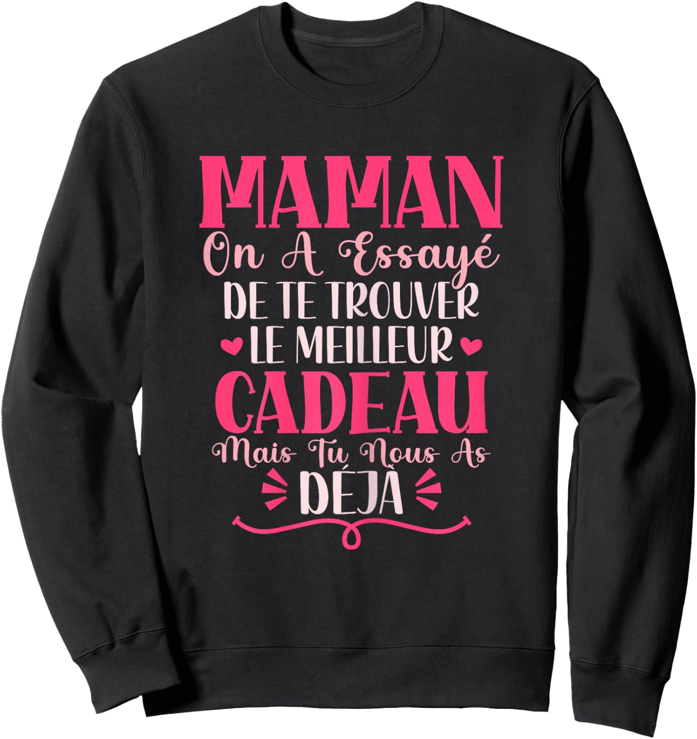 Mom Gift Mother's Day Personalised , Black Sweatshirt - Sweatshirt | Black