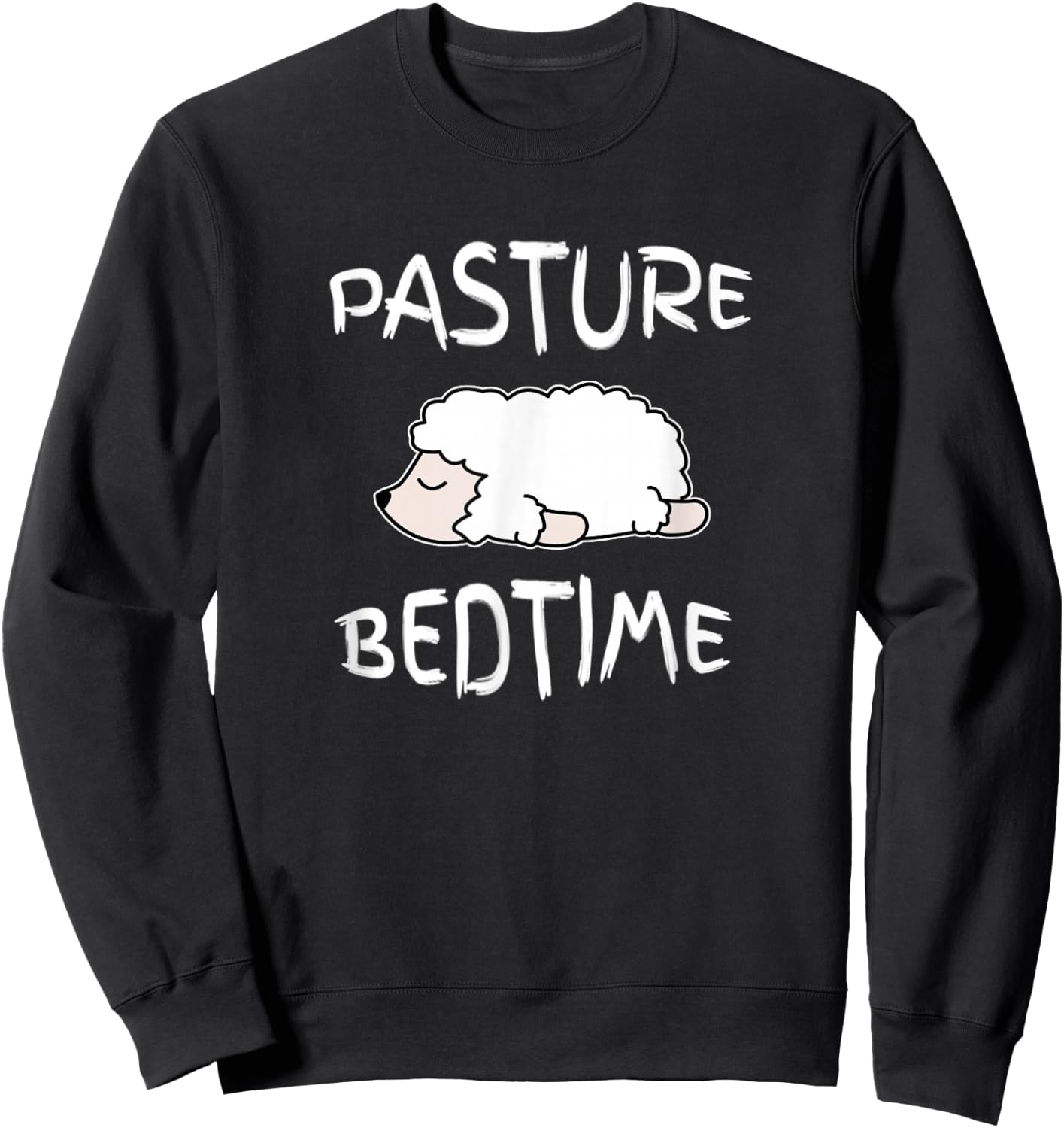 Lazy Sheep Pajamas Pasture Bedtime Pajama for Bedtime Sweatshirt - Sweatshirt | Black