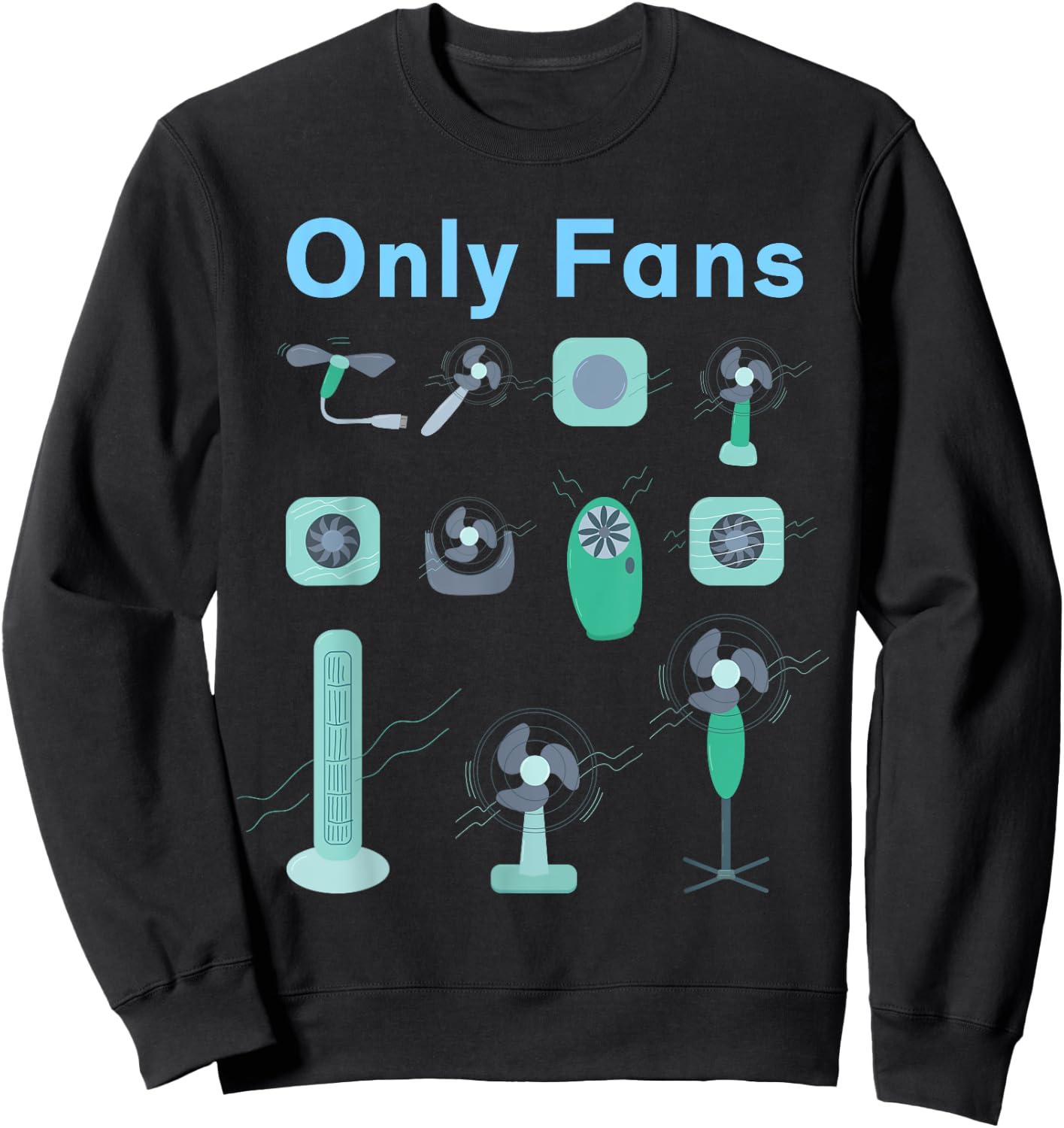 Only fans , Black, S Sweatshirt - Sweatshirt | Black