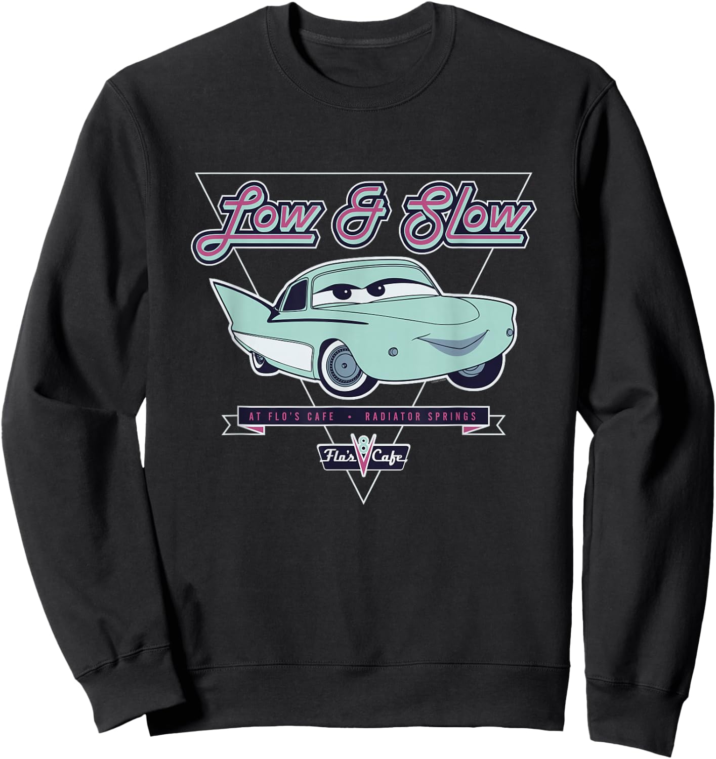 Disney and Pixar’s Cars Flo Low & Slow at Flo’s V8 Café Sweatshirt - Sweatshirt | Black