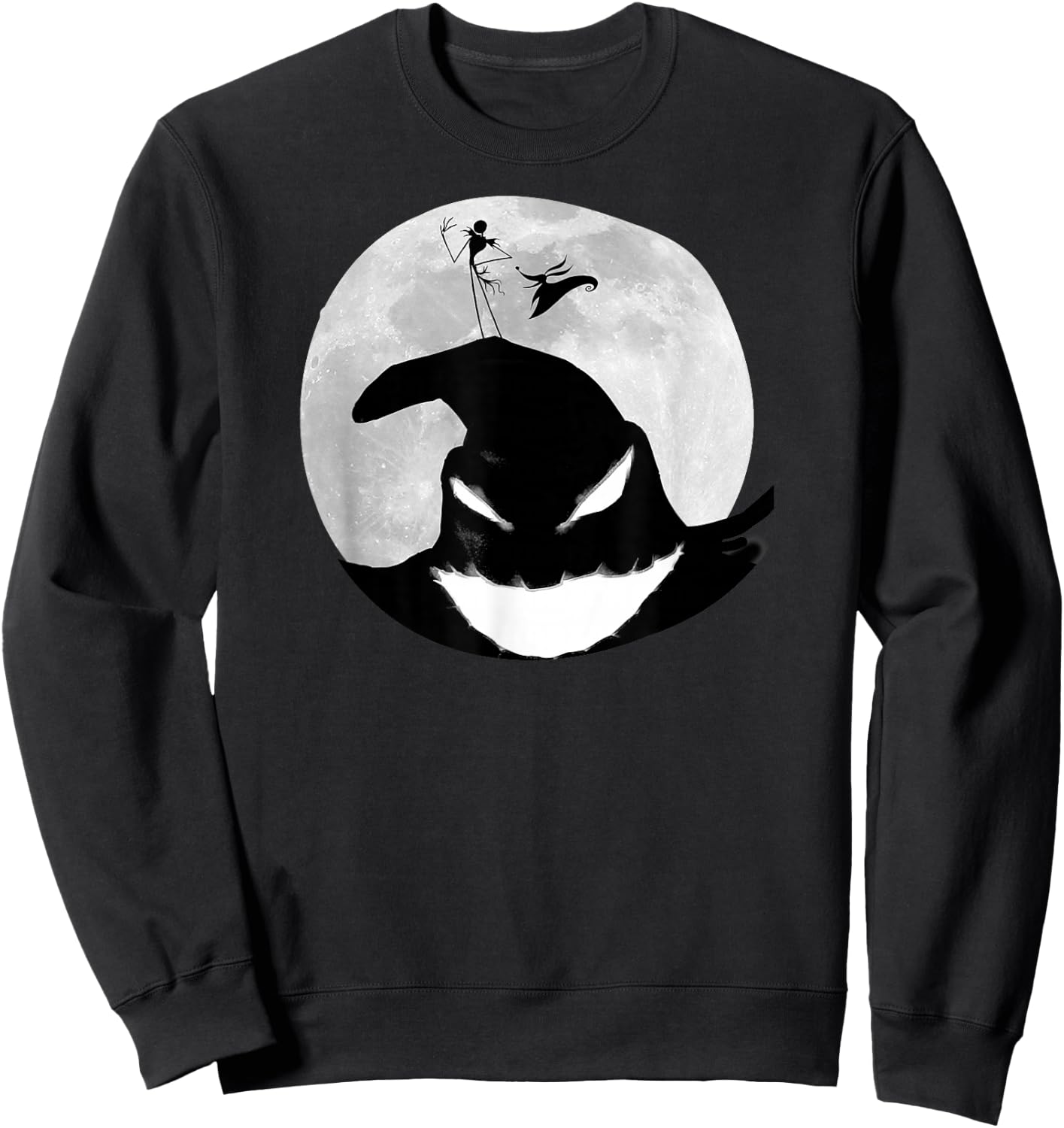 Disney - Nightmare Before Christmas Oogie Moon Sweatshirt - Sweatshirt | Black