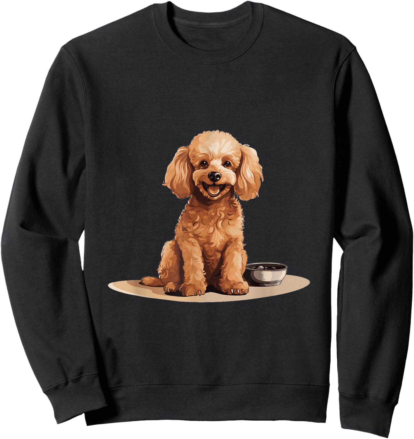 Toy Poodle Dog Breed Pet Cute Graphic Sweatshirt - Sweatshirt | Black