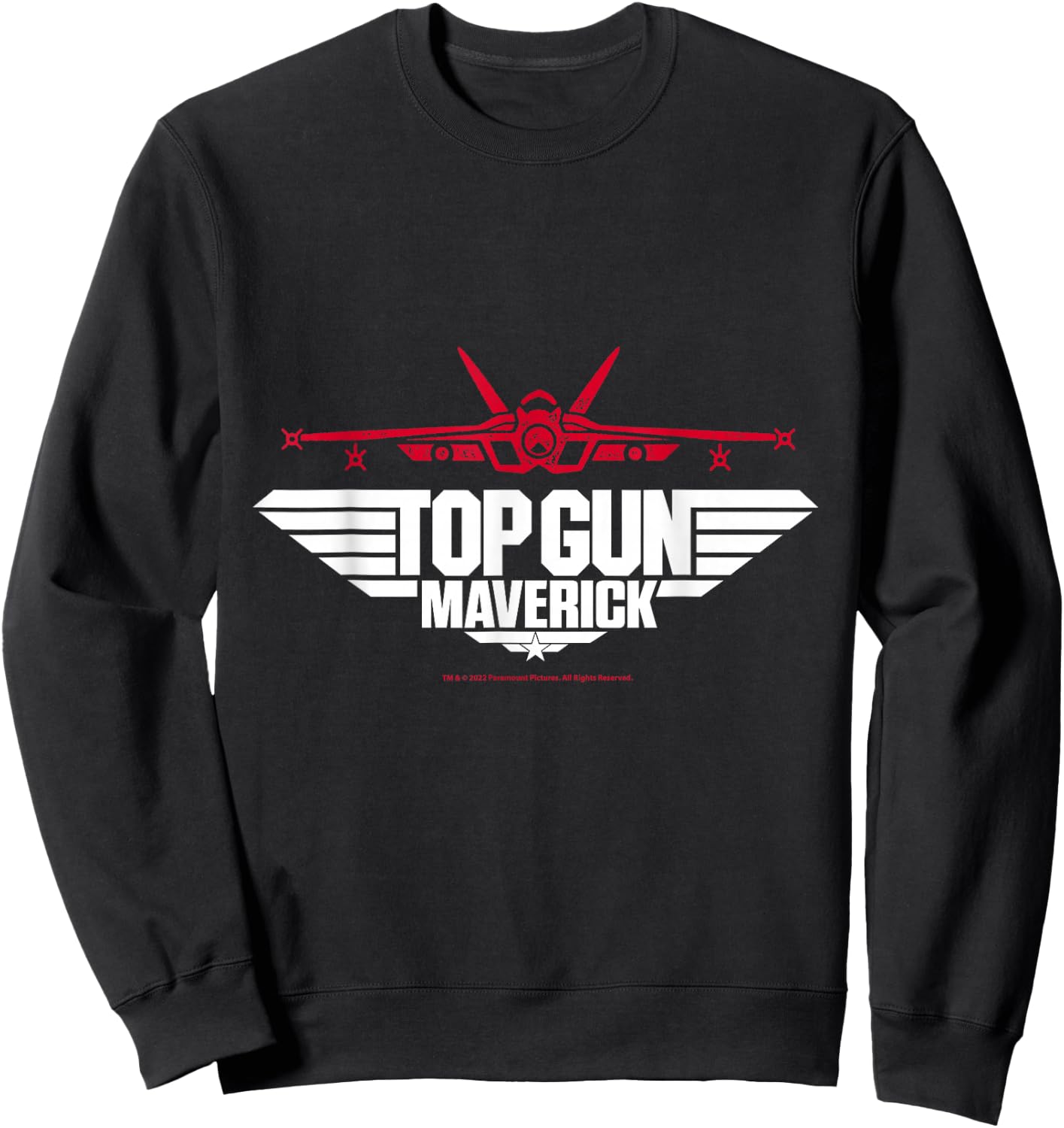Top Gun Maverick Kampfjet Sweatshirt - Sweatshirt | Black