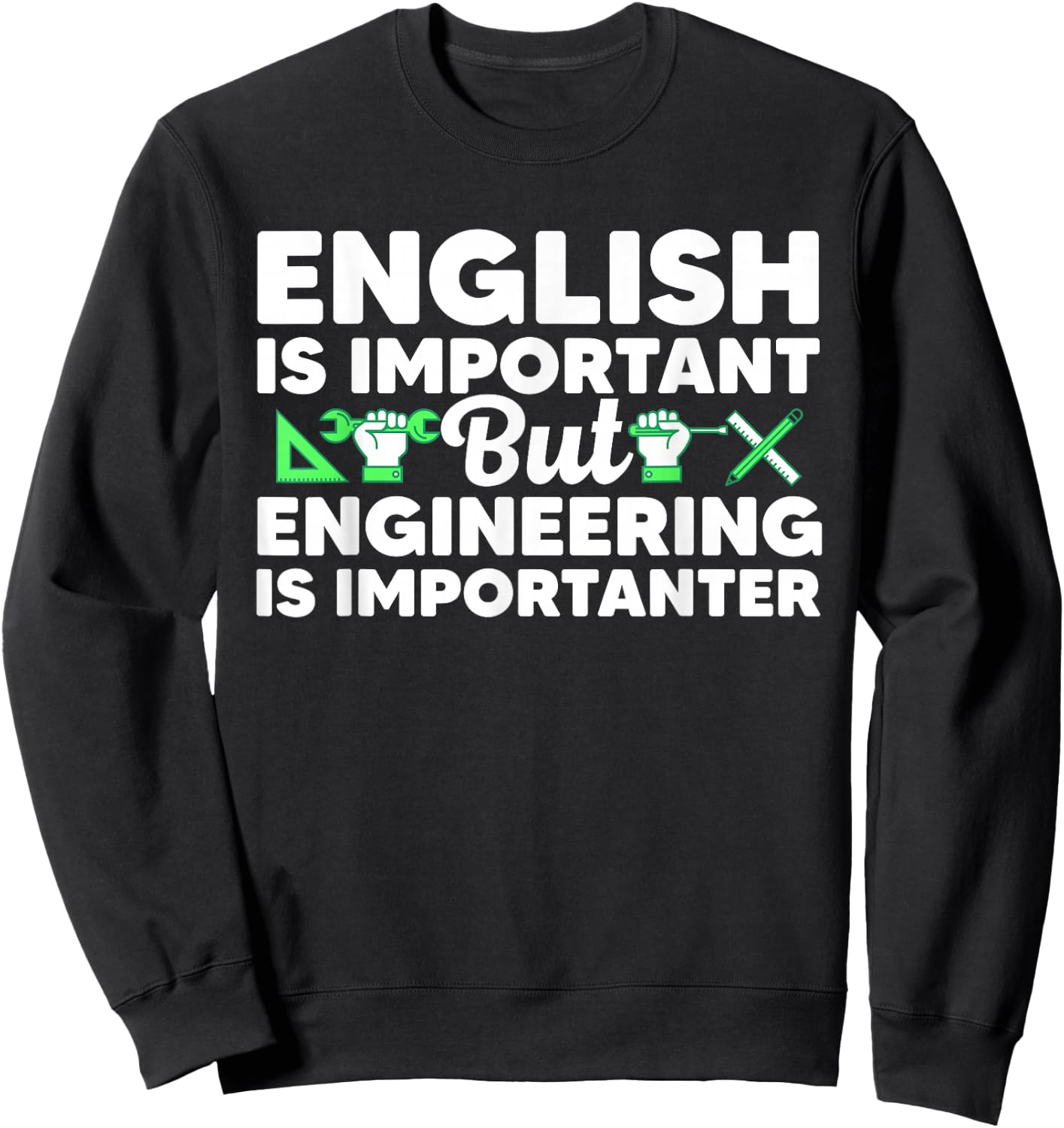 Funny Engineer Design Women Engineering Lovers Sweatshirt - Sweatshirt | Black