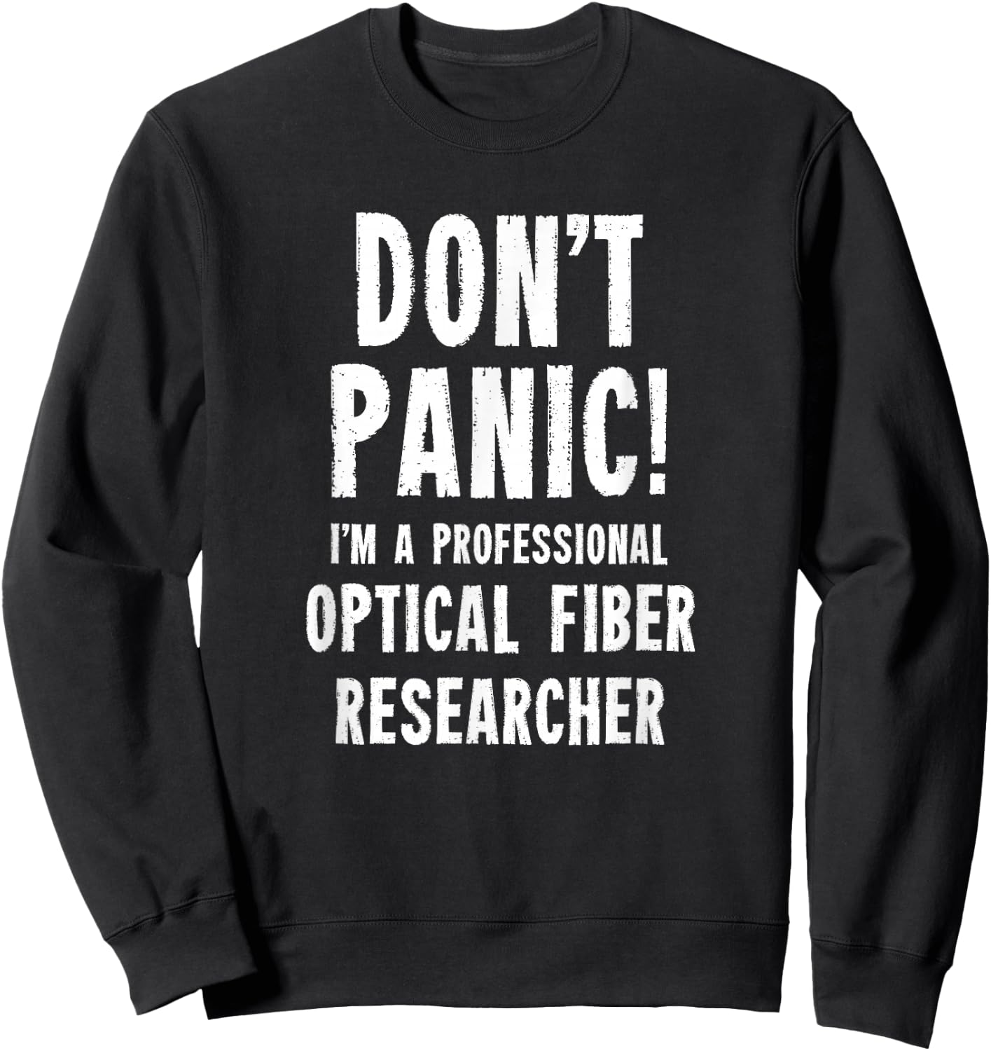 Fiber Optic Researcher Sweatshirt - Sweatshirt | Black