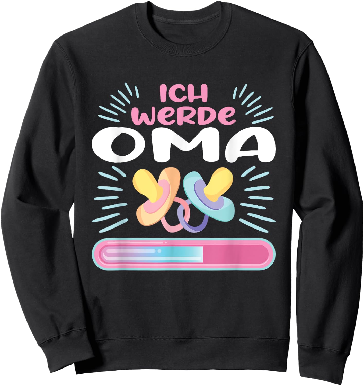 Schwangerschaft Verkünden Ich Werde Oma Sweatshirt - Sweatshirt | Black