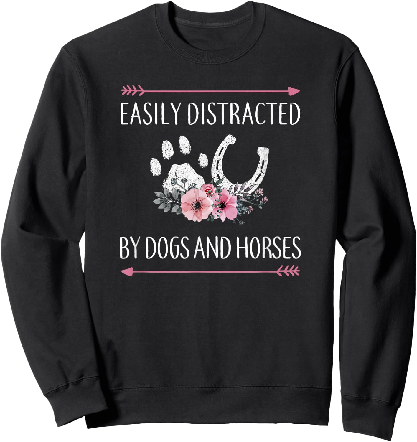 Horse Shirt For Horse Lovers Women Girls Teens Sweatshirt - Sweatshirt | Black