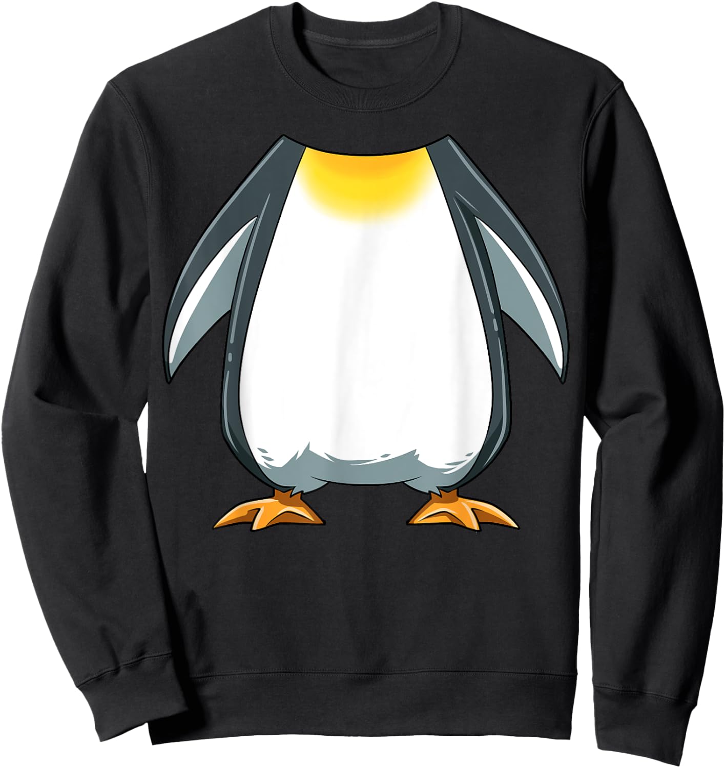 Funny Penguin Costume Penguin Body Headless Penguin Costume Sweatshirt - Sweatshirt | Black