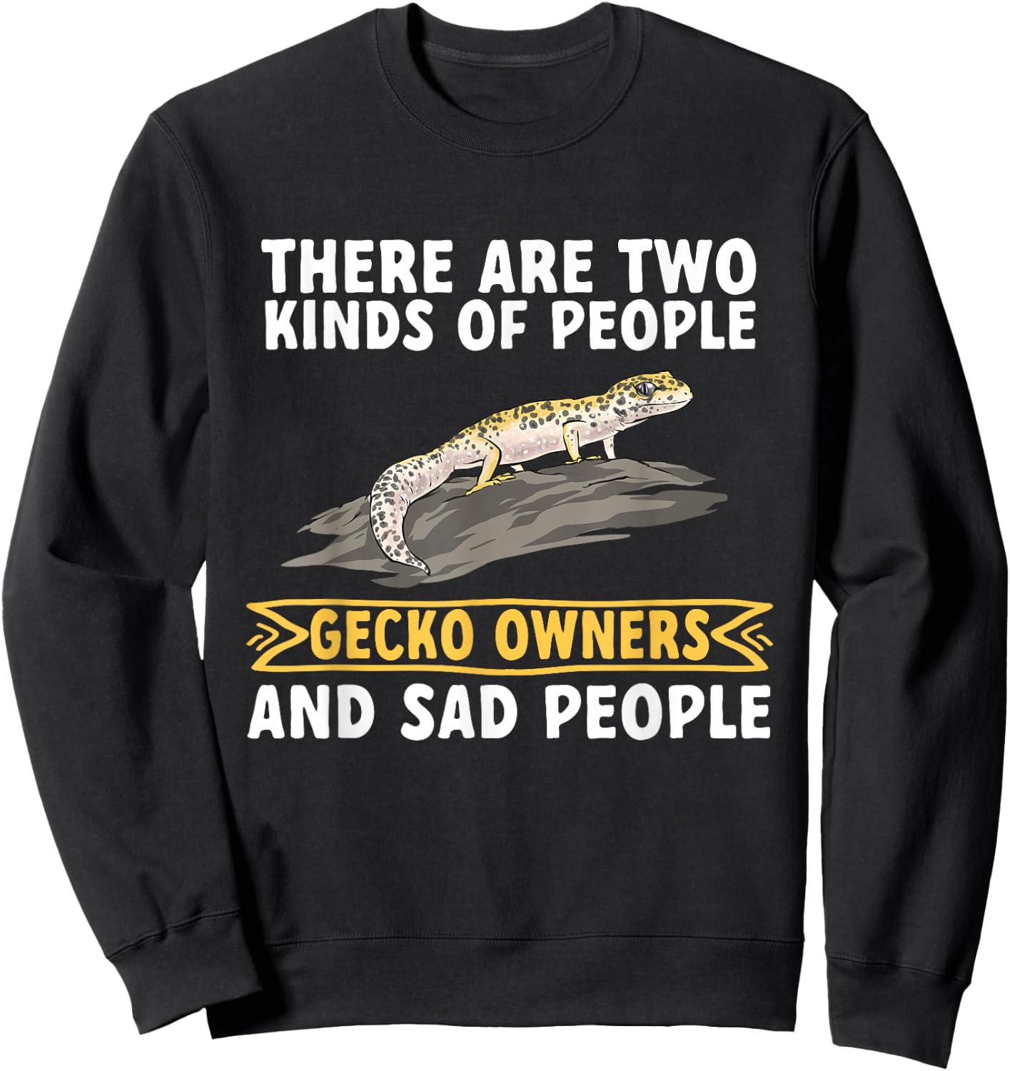 Leopard Gecko Reptile Pet Gecko Leopard Gecko Sweatshirt - Sweatshirt | Black