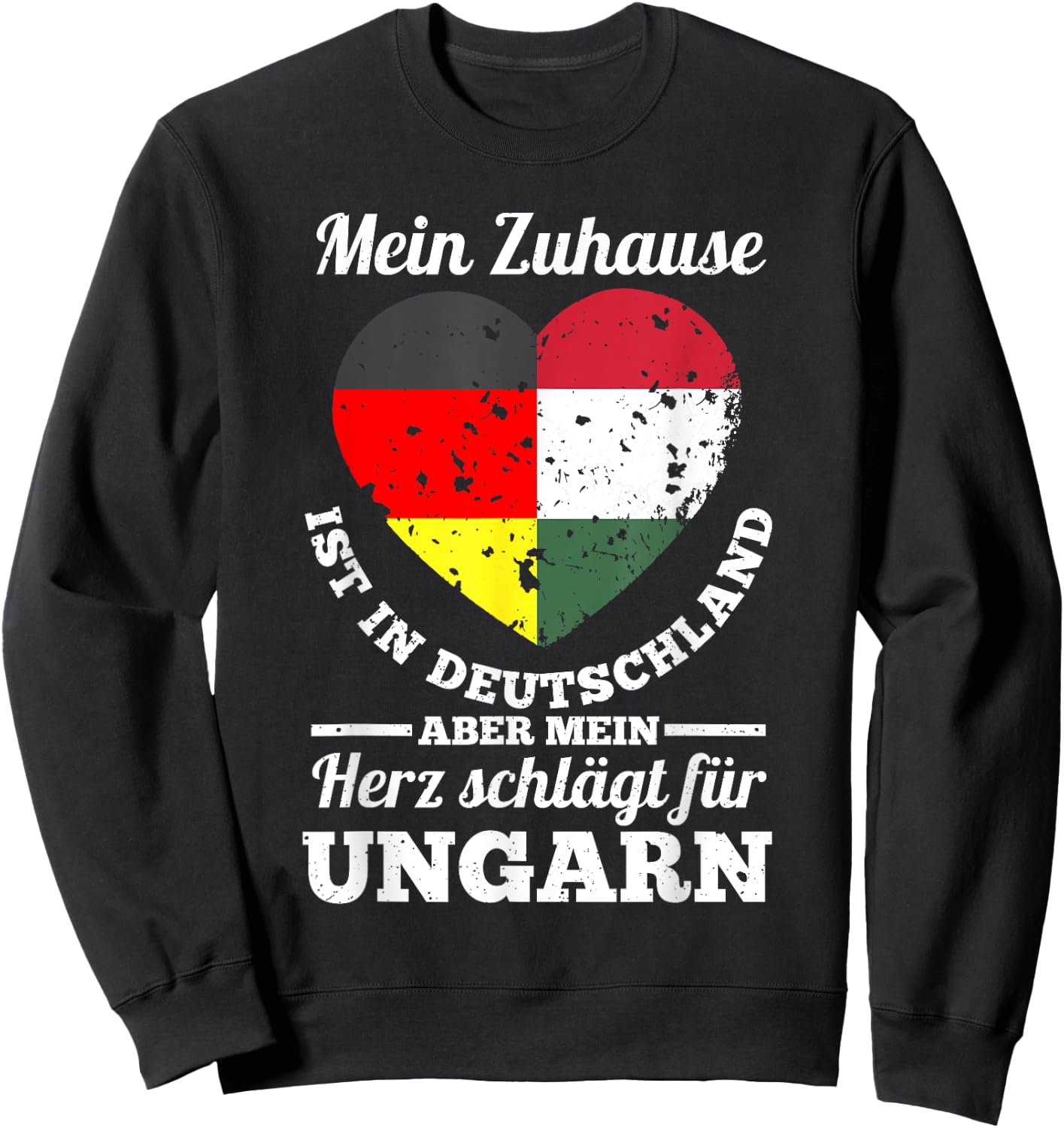 Magyaren Deutschland Ungarn Sweatshirt - Sweatshirt | Black