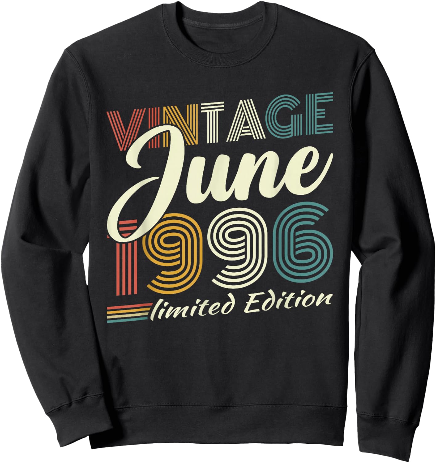 Vintage Juin 1996 Cadeau Anniversaire 30 Ans Hommes Femmes Sweatshirt - Sweatshirt | Black