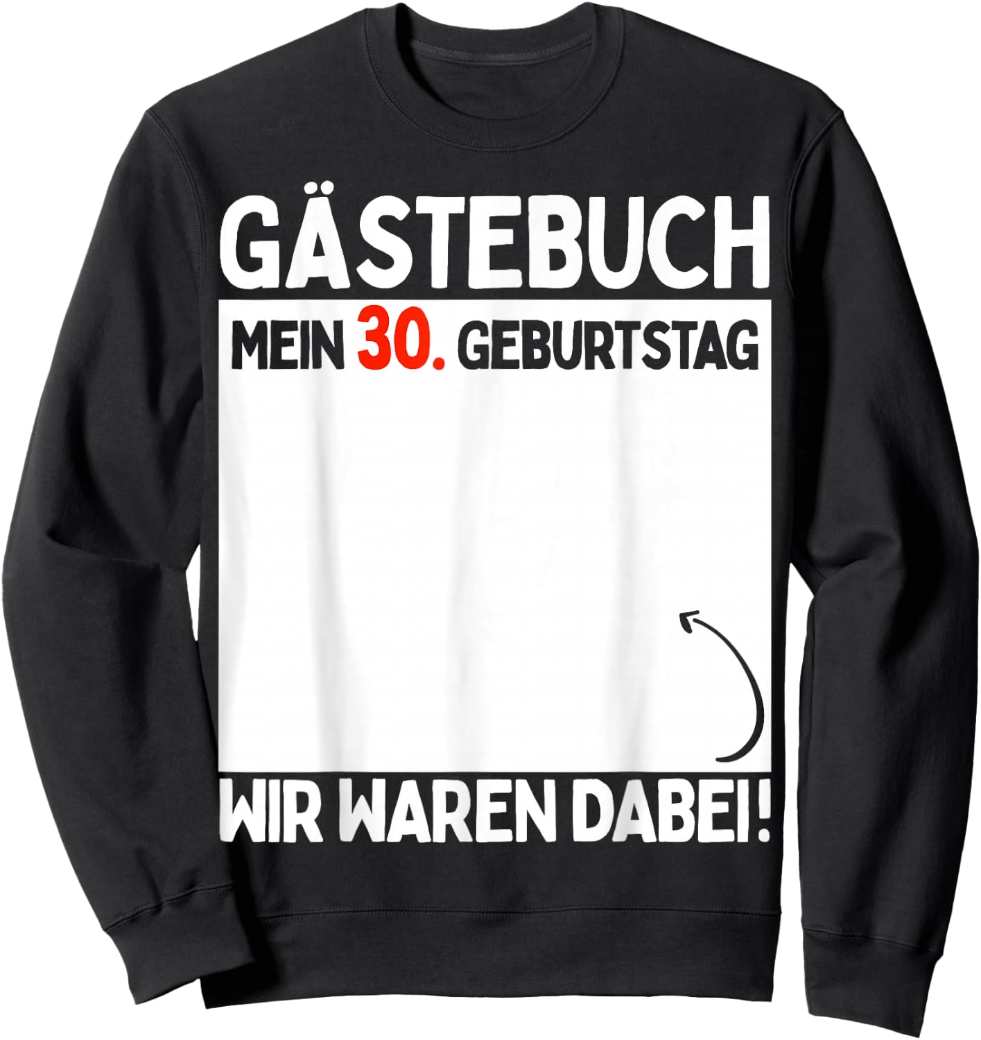 30th Birthday Man Woman 30 Years 1994 Decorative Funny Gift , black Sweatshirt - Sweatshirt | Black