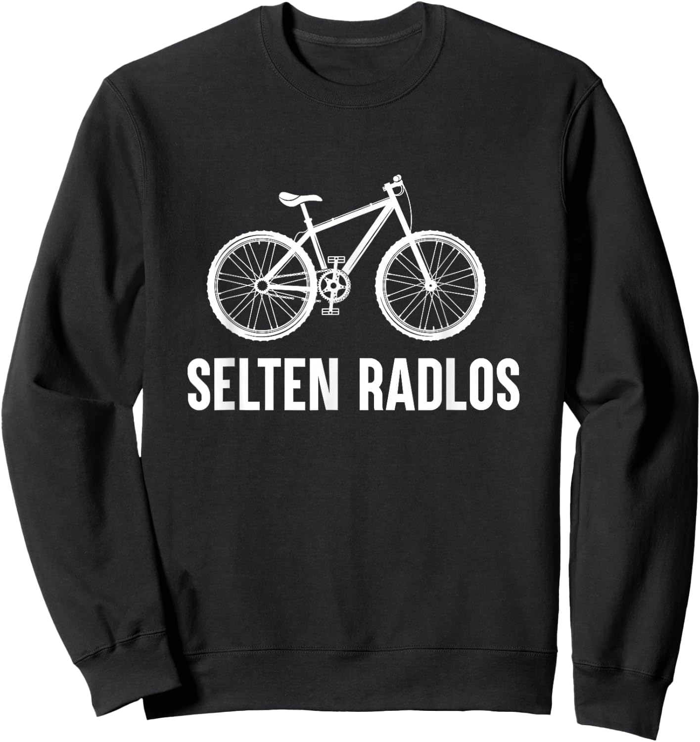 Rare Radlos Bicycle Cycling Road Bike E-Bike Mountain Bike , black Sweatshirt - Sweatshirt | Black