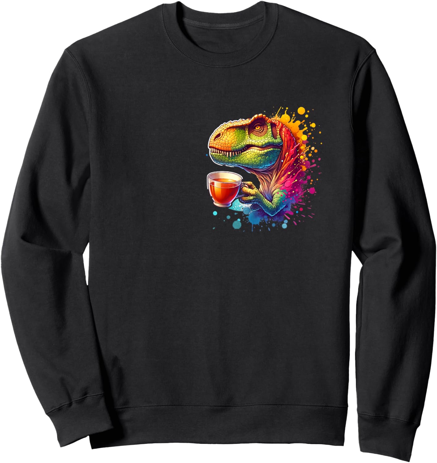 Thé - Dinosaures Sweatshirt - Sweatshirt | Black