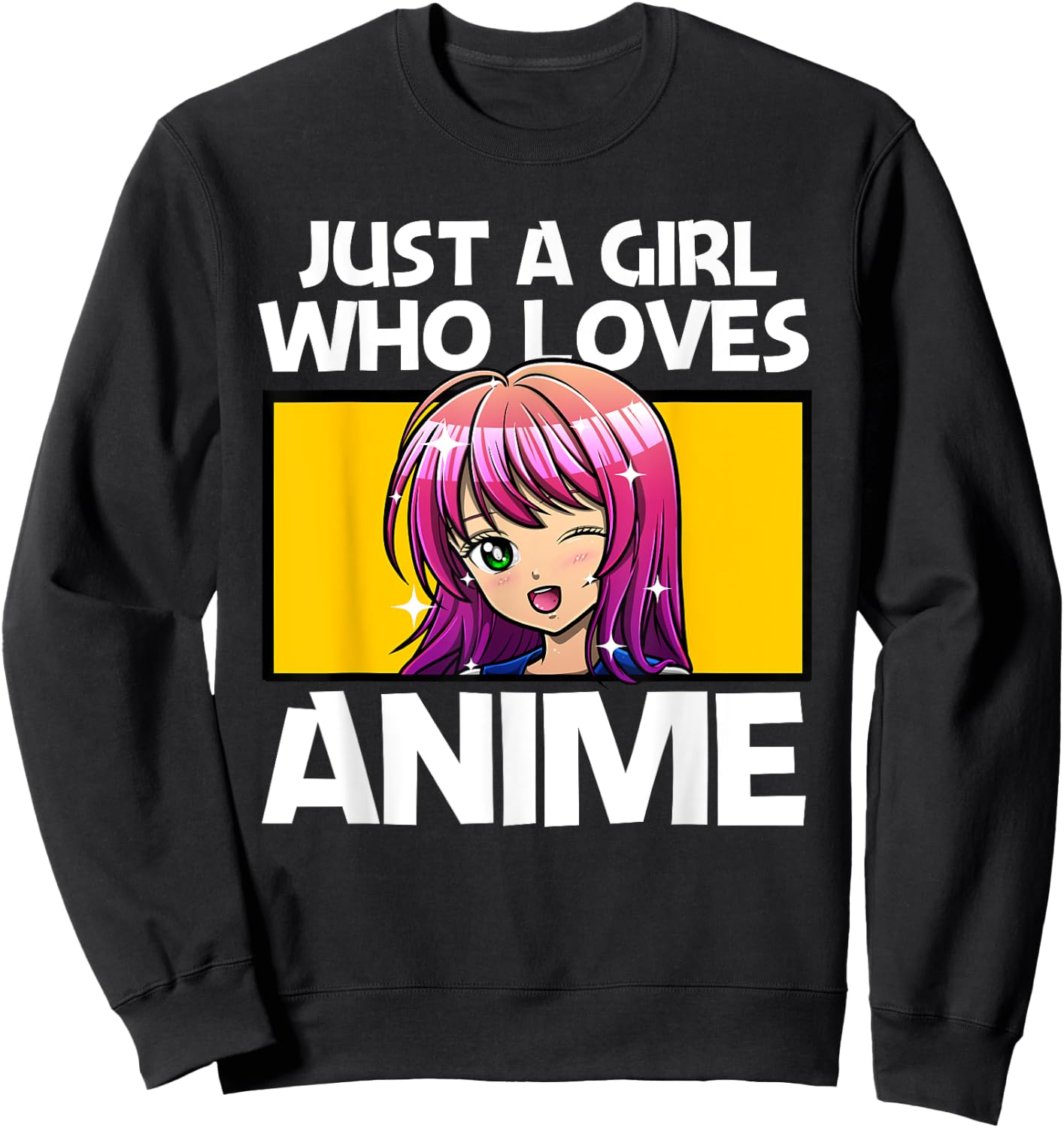 Anime Art Teen Girls Anime Merch Girl Anime Lovers Sweatshirt - Sweatshirt | Black