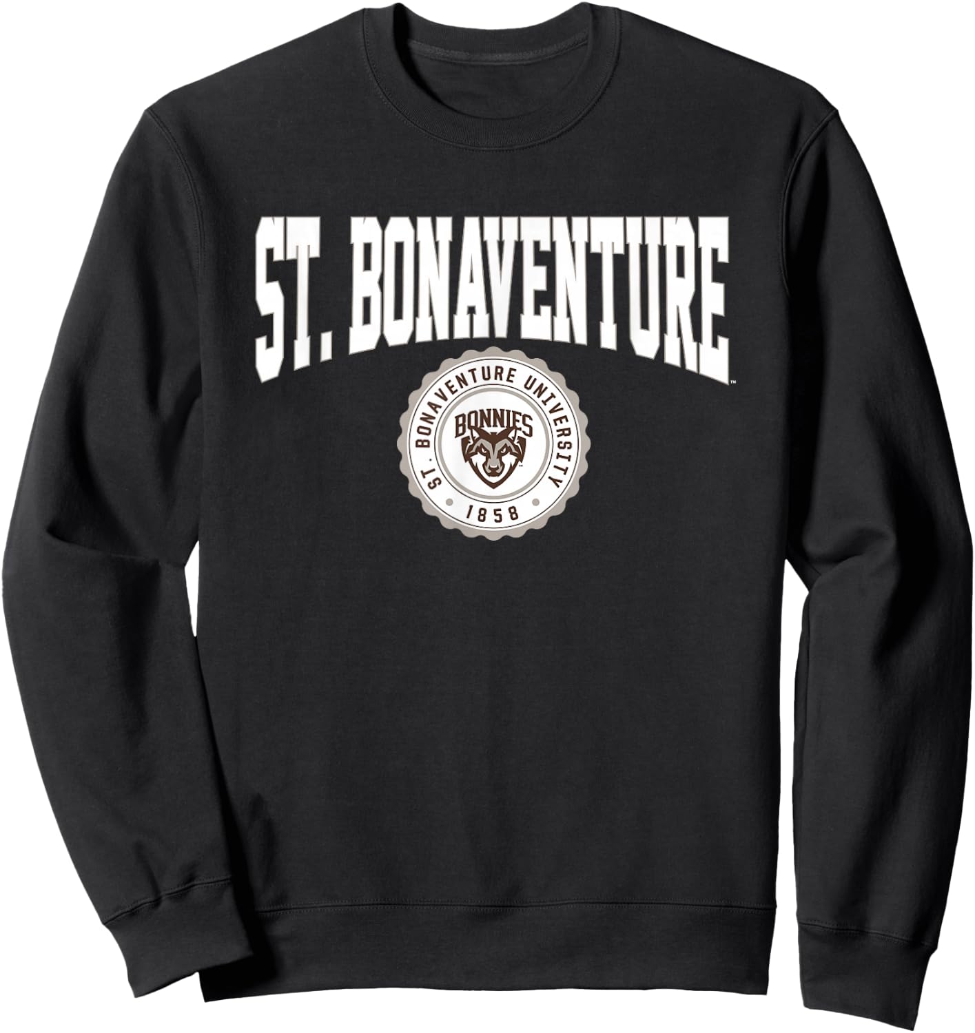 St. Bonaventure University Bonnies Collegiate Seal Sweatshirt - Sweatshirt | Black