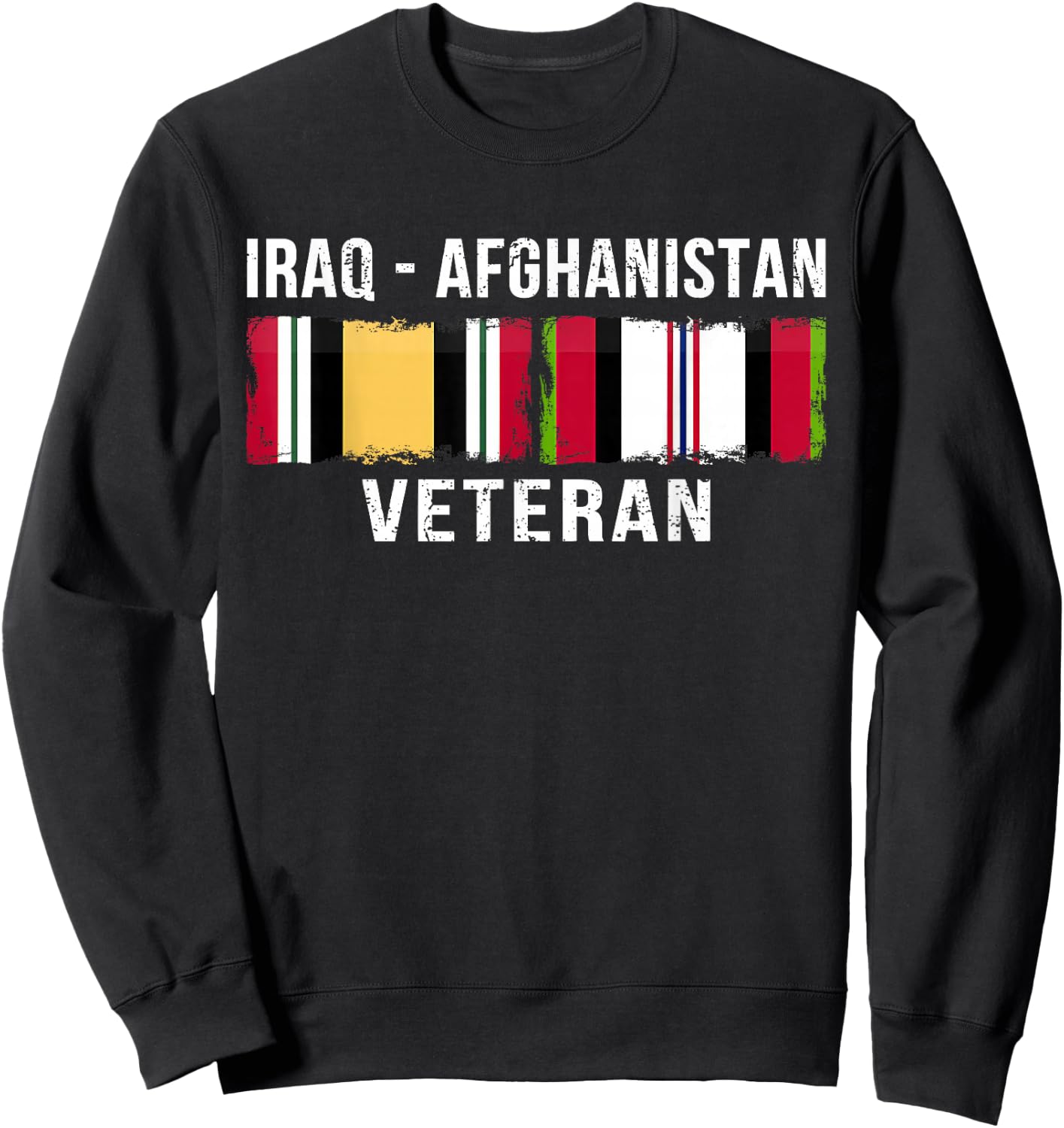 Afghanistan Flag Vintage Outfit Vintage Irag Afghanistan Veteran Gift - -Adults, Black, 3XL, Short Sleeve, Classic Fit, Cotton 60% Polyester 40% Sweatshirt - Sweatshirt | Black