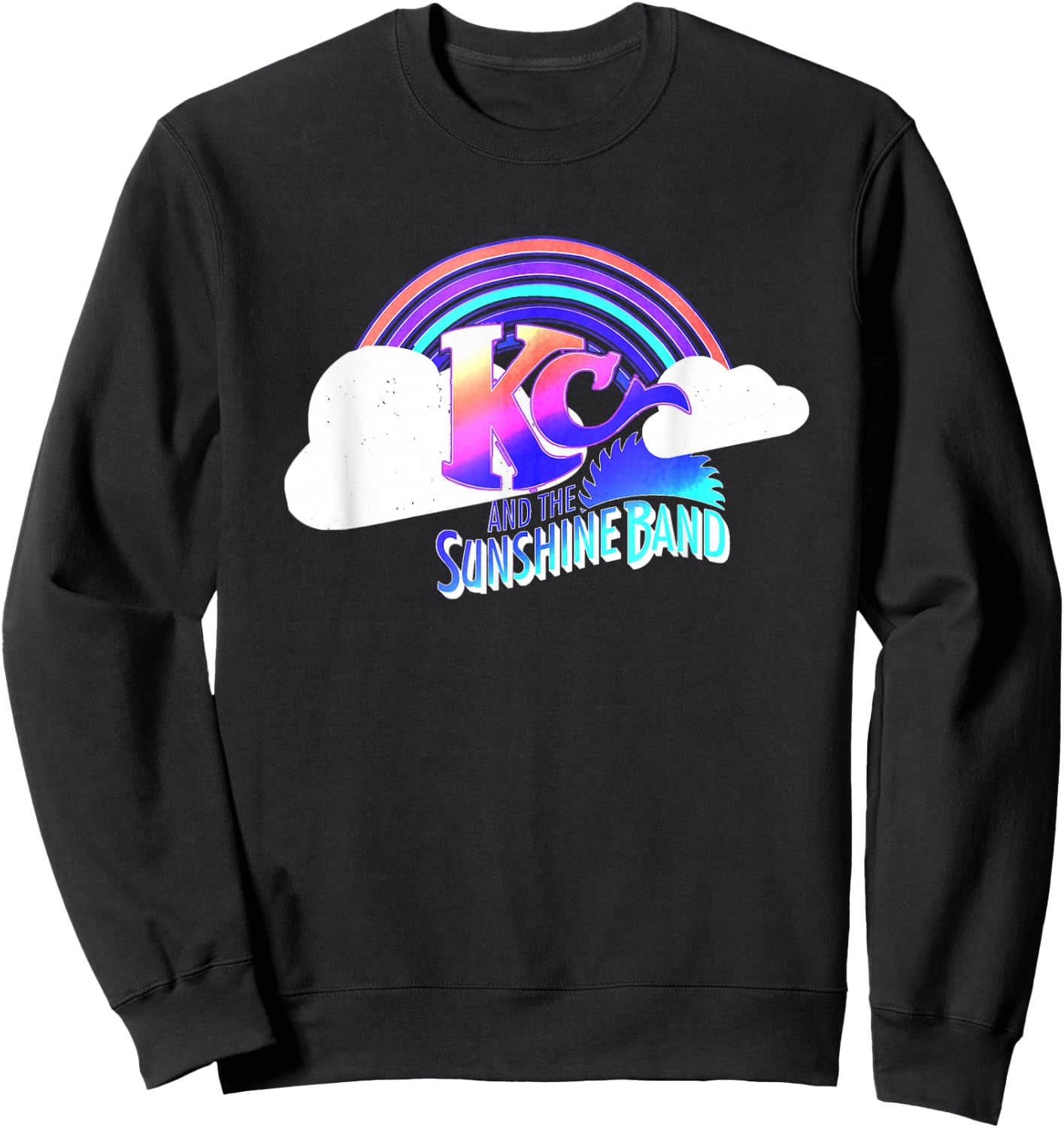 KC & The Sunshine Band Rainbow Cloud Logo Sweatshirt - Sweatshirt | Black