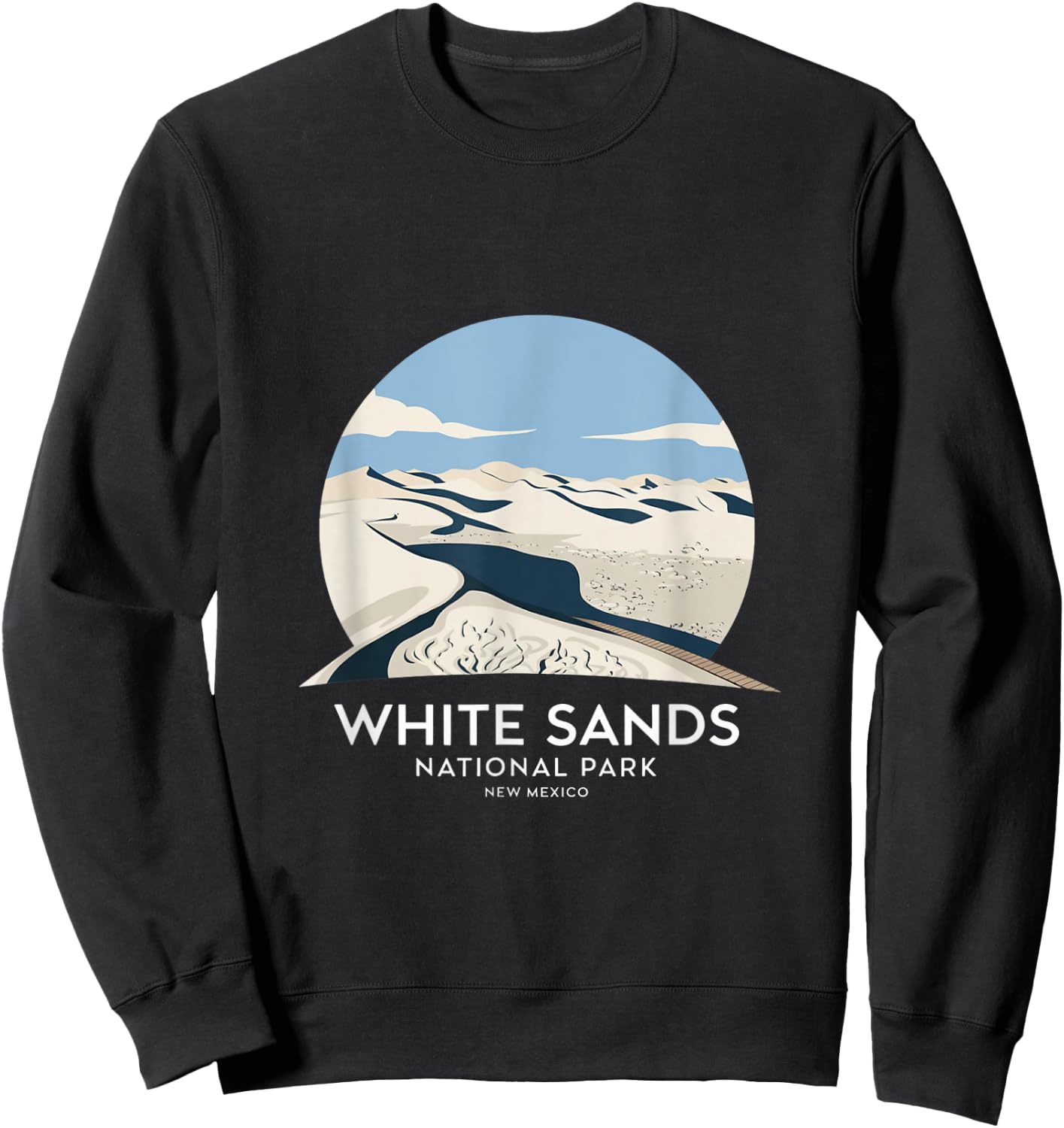 White Sands National Park New Mexico Sweatshirt - Sweatshirt | Black