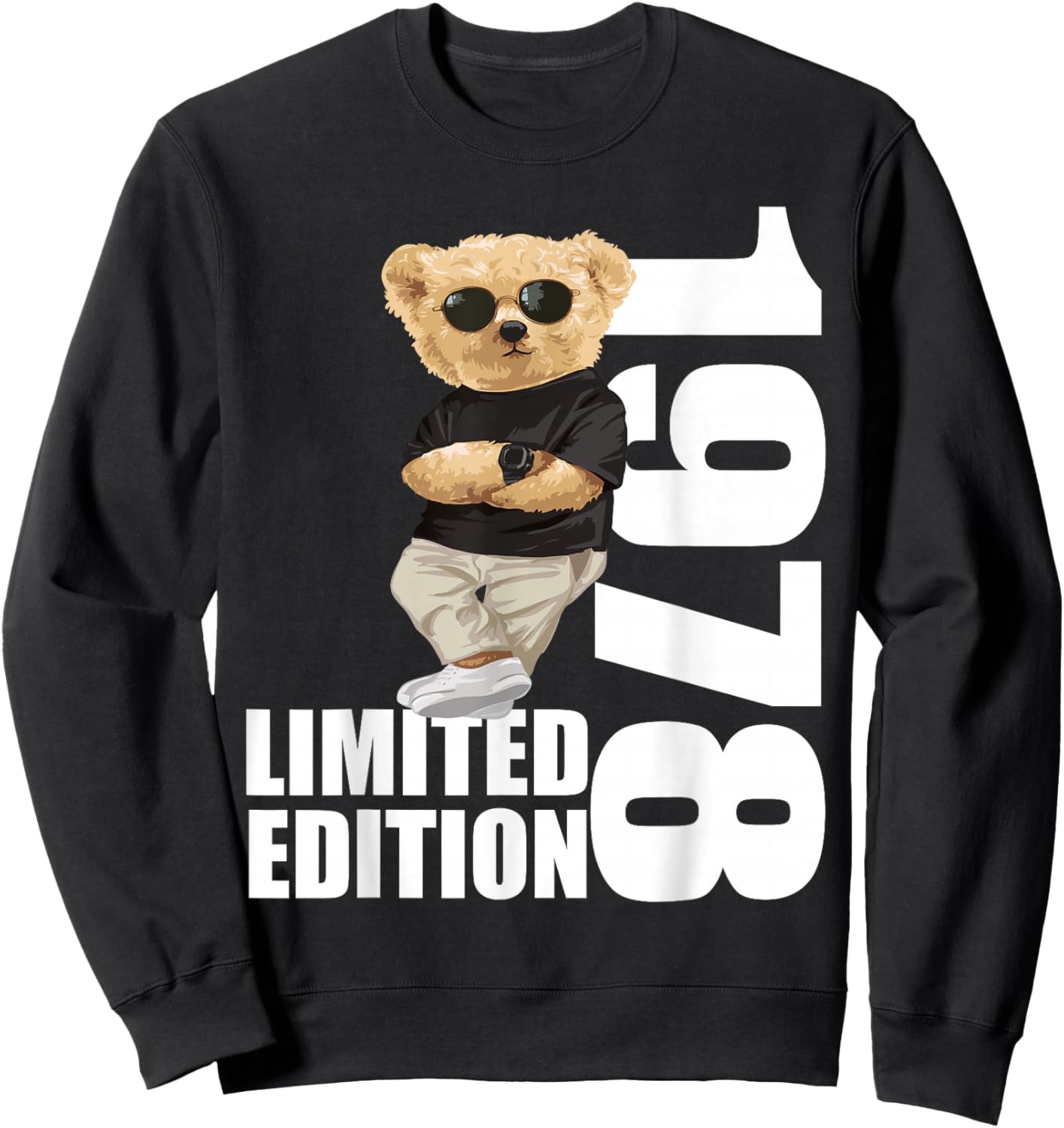 Limited Edition 1978 Bear Bear Birthday 1978 Vintage 1978 Sweatshirt - Sweatshirt | Black