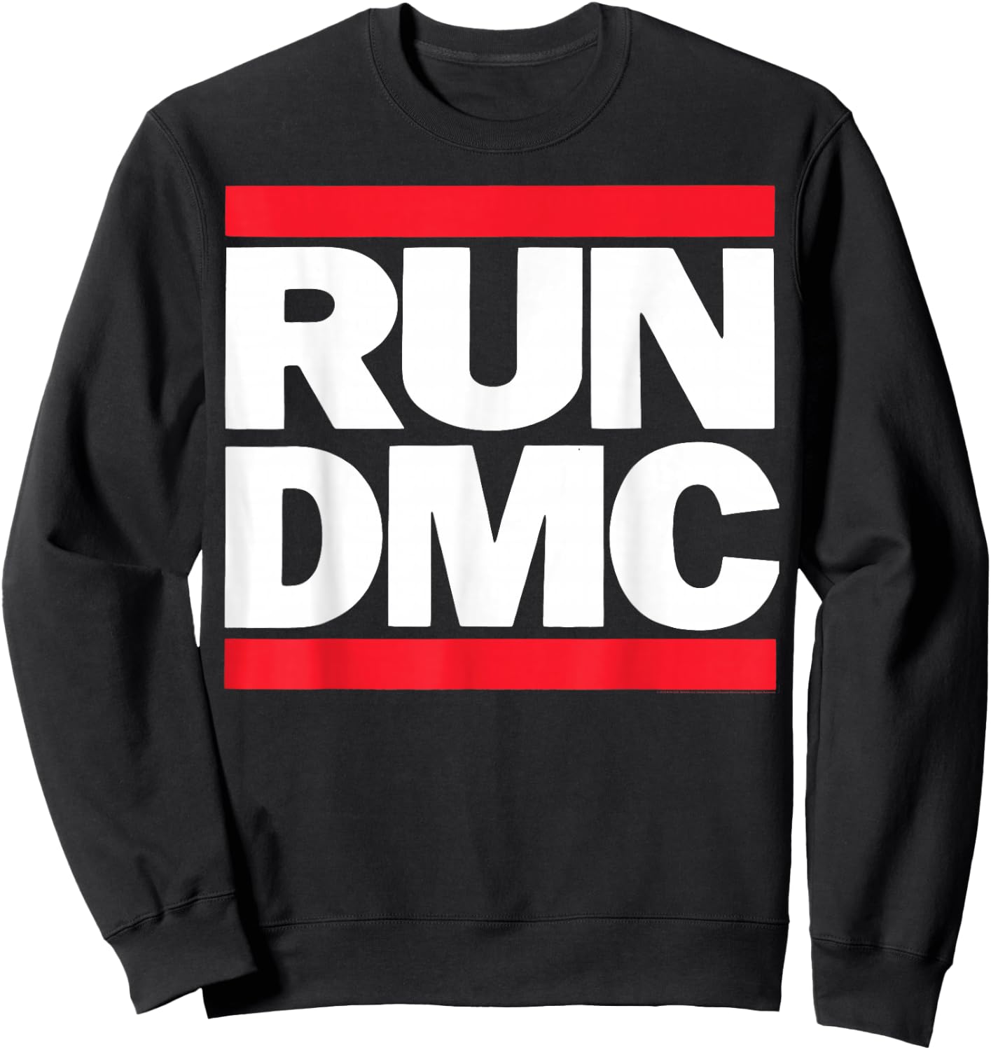 RUN--DMC Offizielles Logo , Herren, Kinder, Schwarz, S, Kurzarm, , Retro , Hip Hop Fans, Retro Music Lovers, All Ages Sweatshirt - Sweatshirt | Black