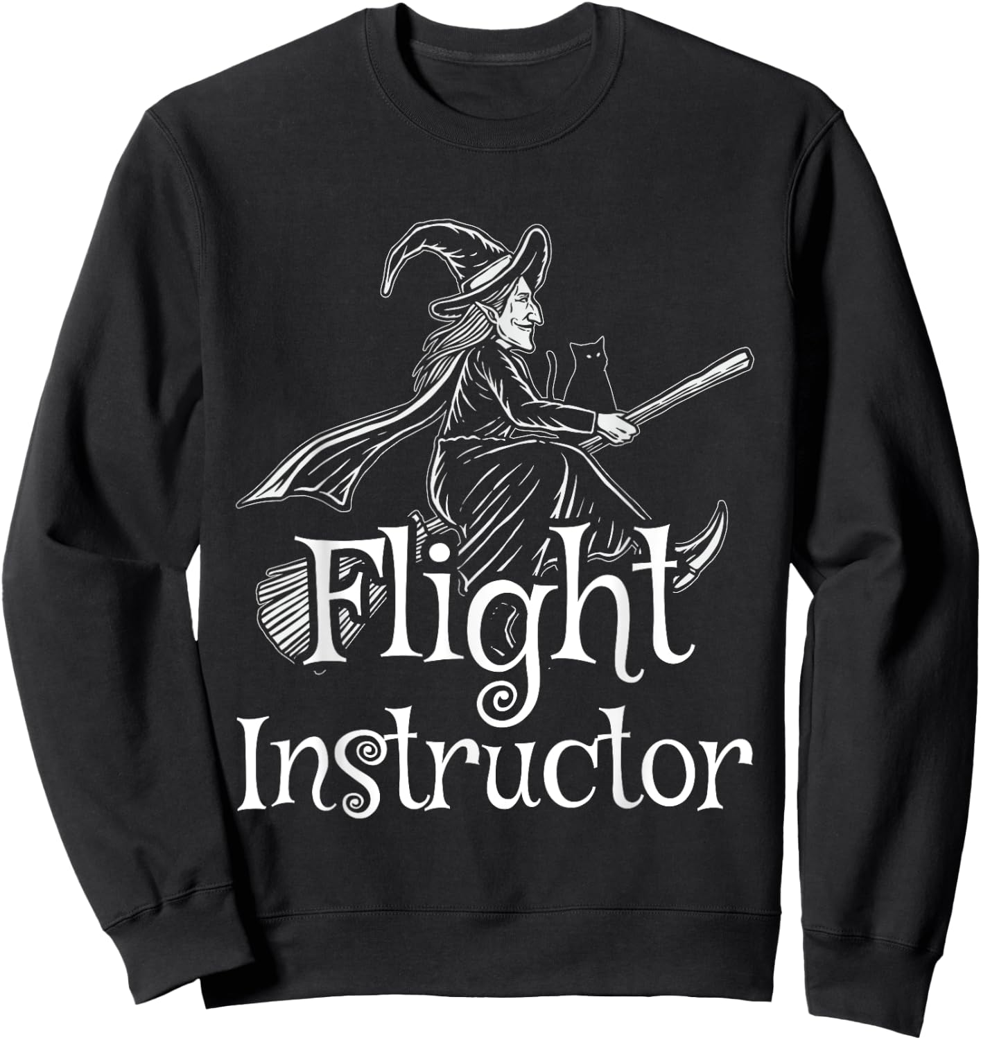 Flight Instructor Halloween Sweatshirt - Sweatshirt | Black