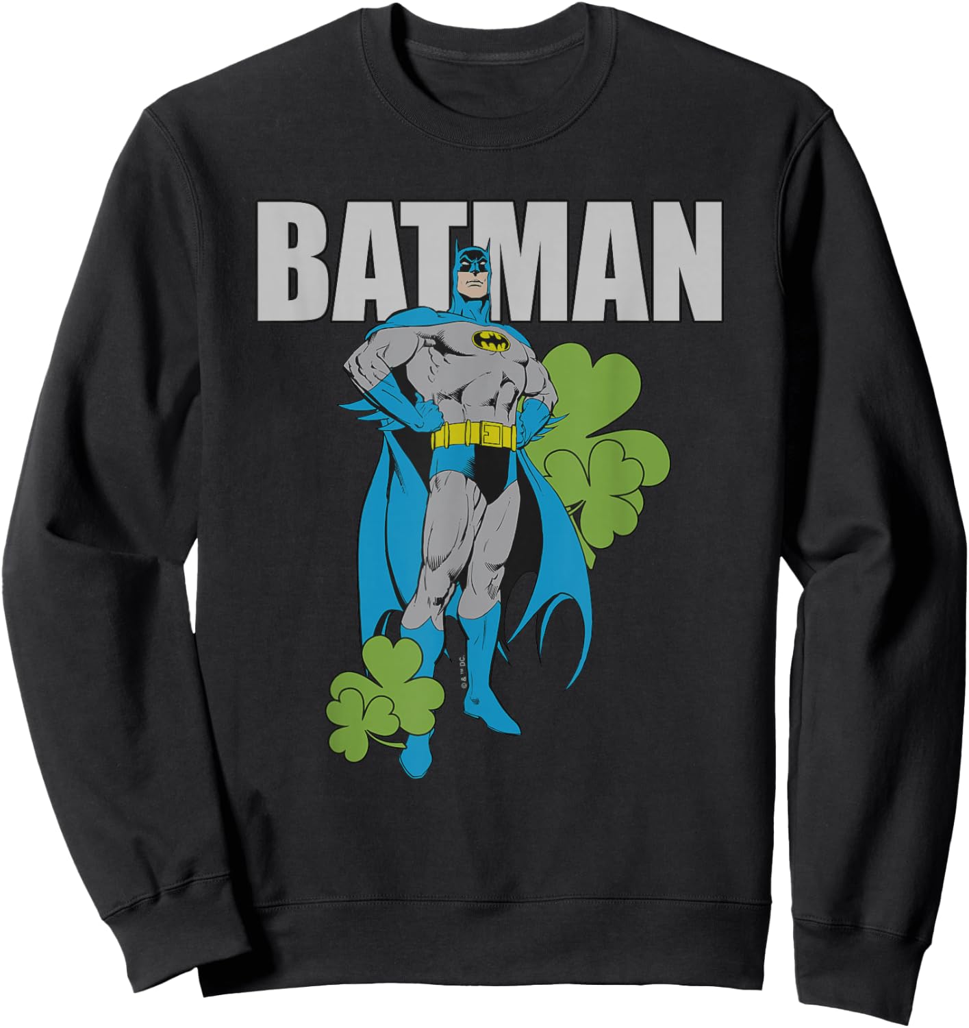 Batman St Patrick's Day Who Needs Luck Sweatshirt - Sweatshirt | Black