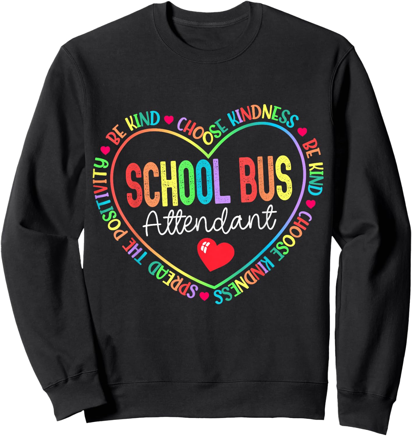 School Bus Attendant Squad Back-to-School Matching Group Sweatshirt - Sweatshirt | Black