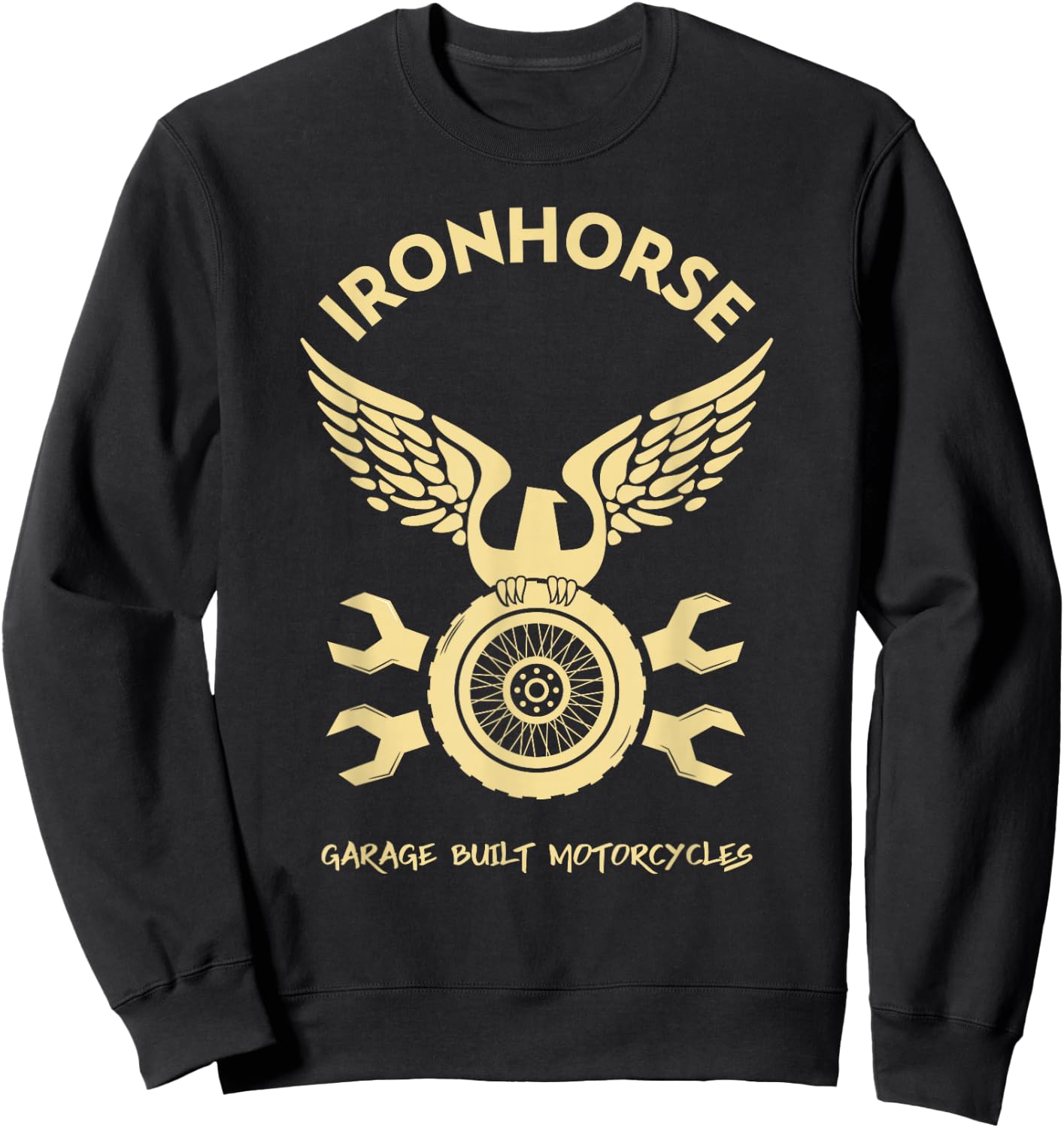 Graphic Motorcycle Men Shirt Rider Gift Apparel Sweatshirt - Sweatshirt | Black