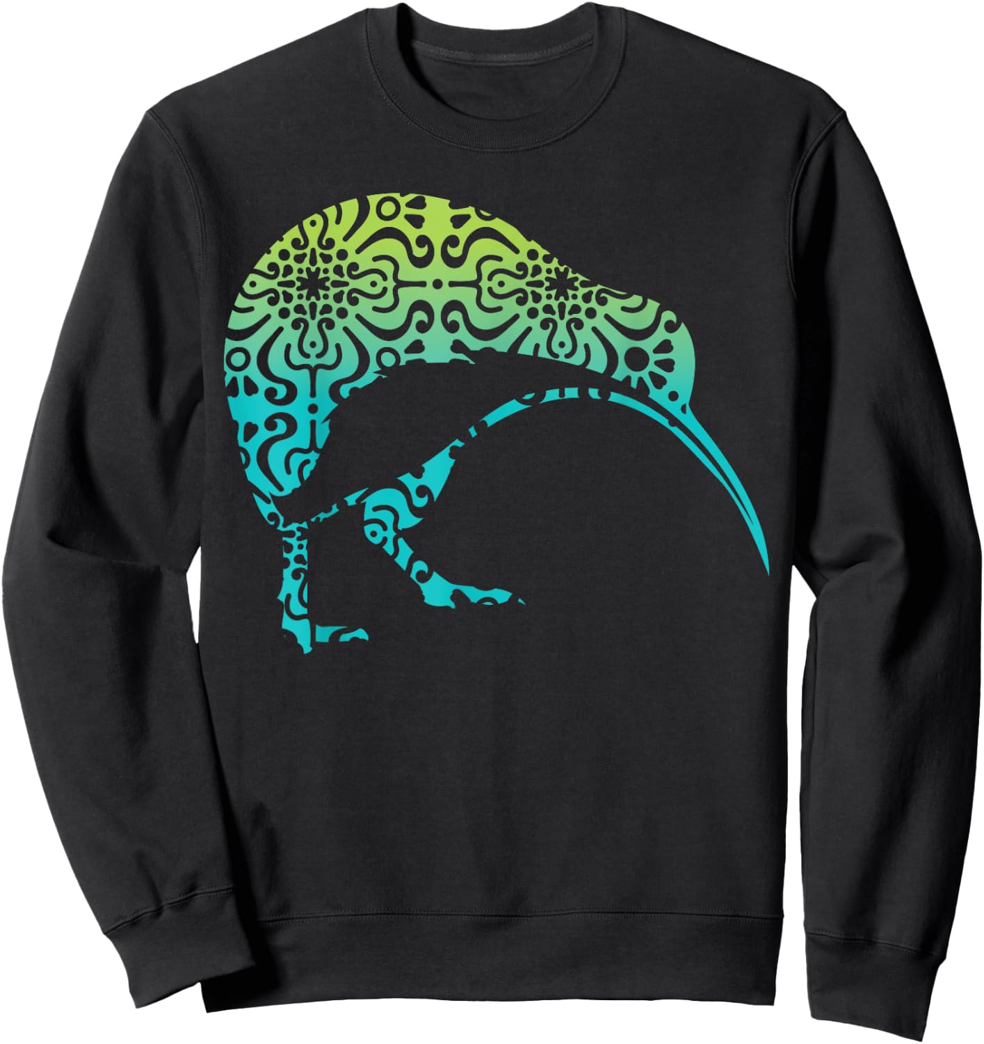 Maori Kiwi Tribal Aboriginal New Zealand Bird Art Vintage Sweatshirt - Sweatshirt | Black