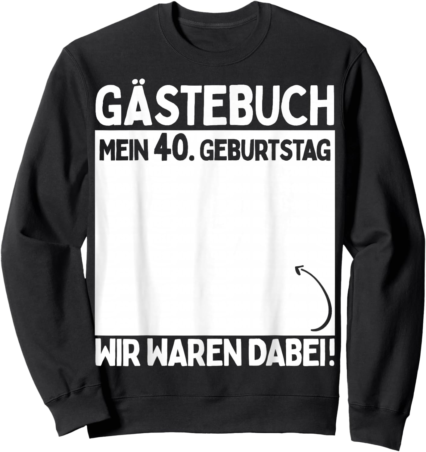 40th Birthday Man Woman 40 Years 1984 Decorative Funny Gift , black Sweatshirt - Sweatshirt | Black