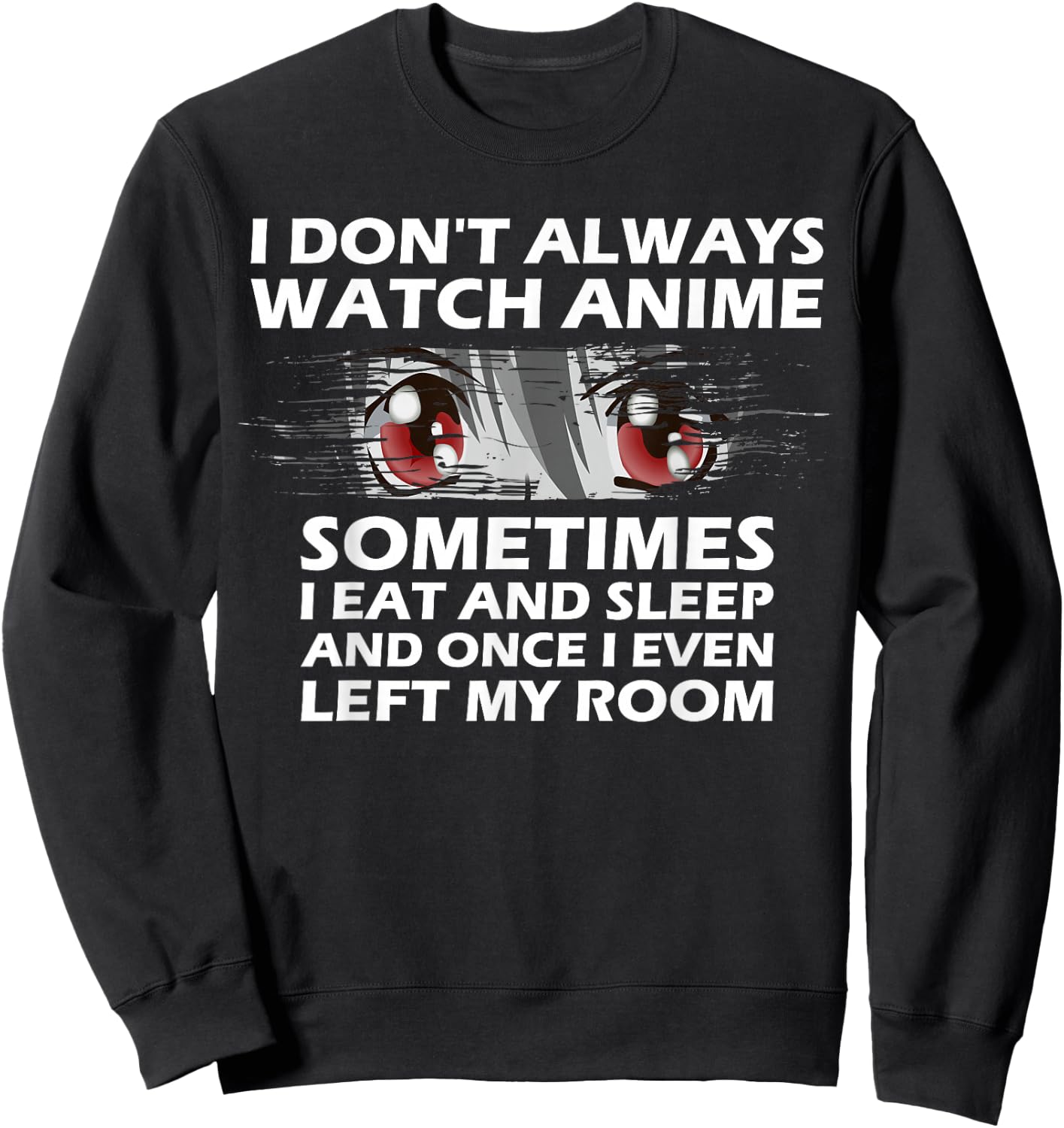 Anime Gift Teen Girls Women Boys Cute Anime Merch Lovers Small Sweatshirt - Sweatshirt | Black