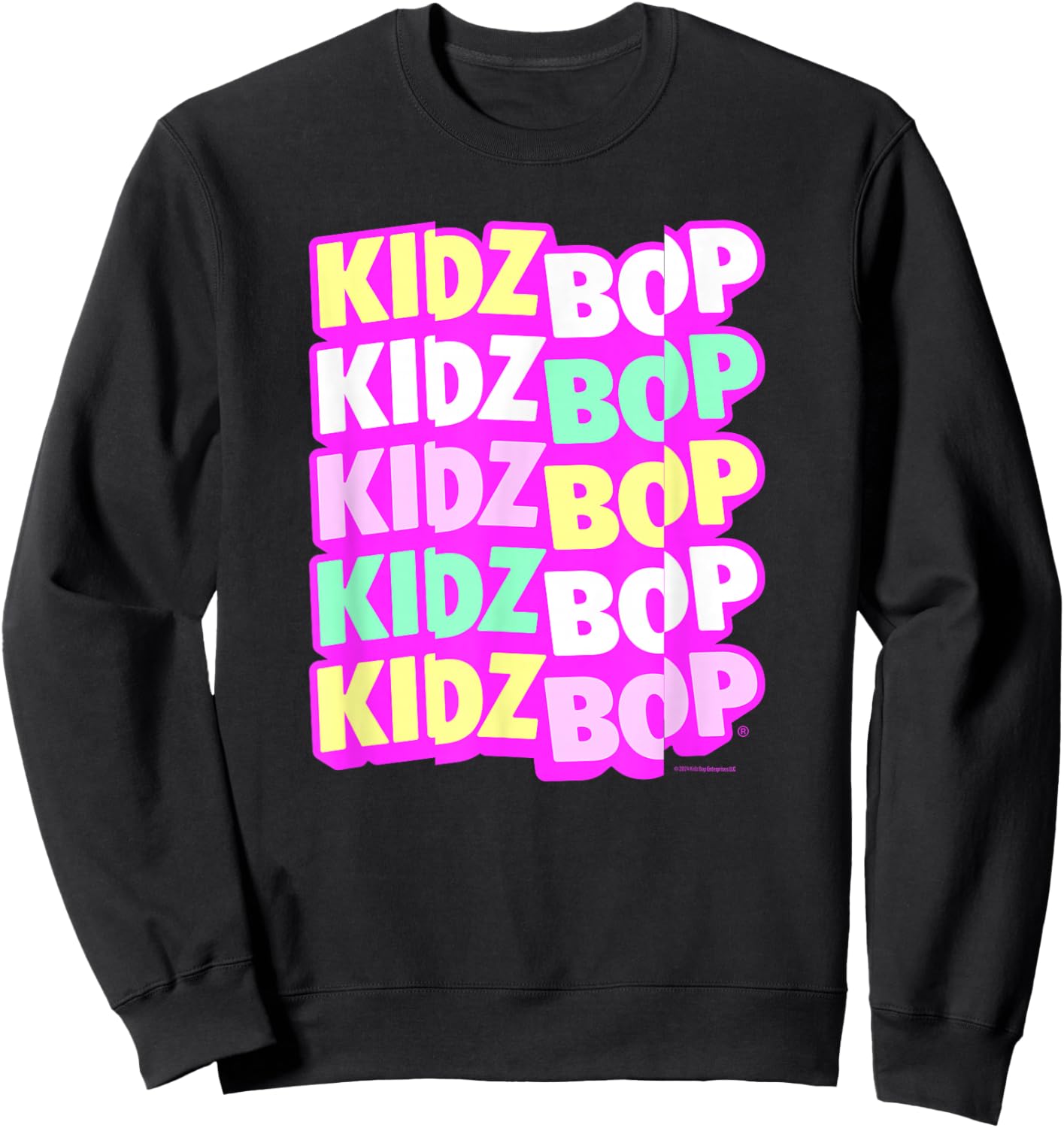 KIDZ BOP Merch – Pastel KIDZ BOP Logo Sweatshirt - Sweatshirt | Black