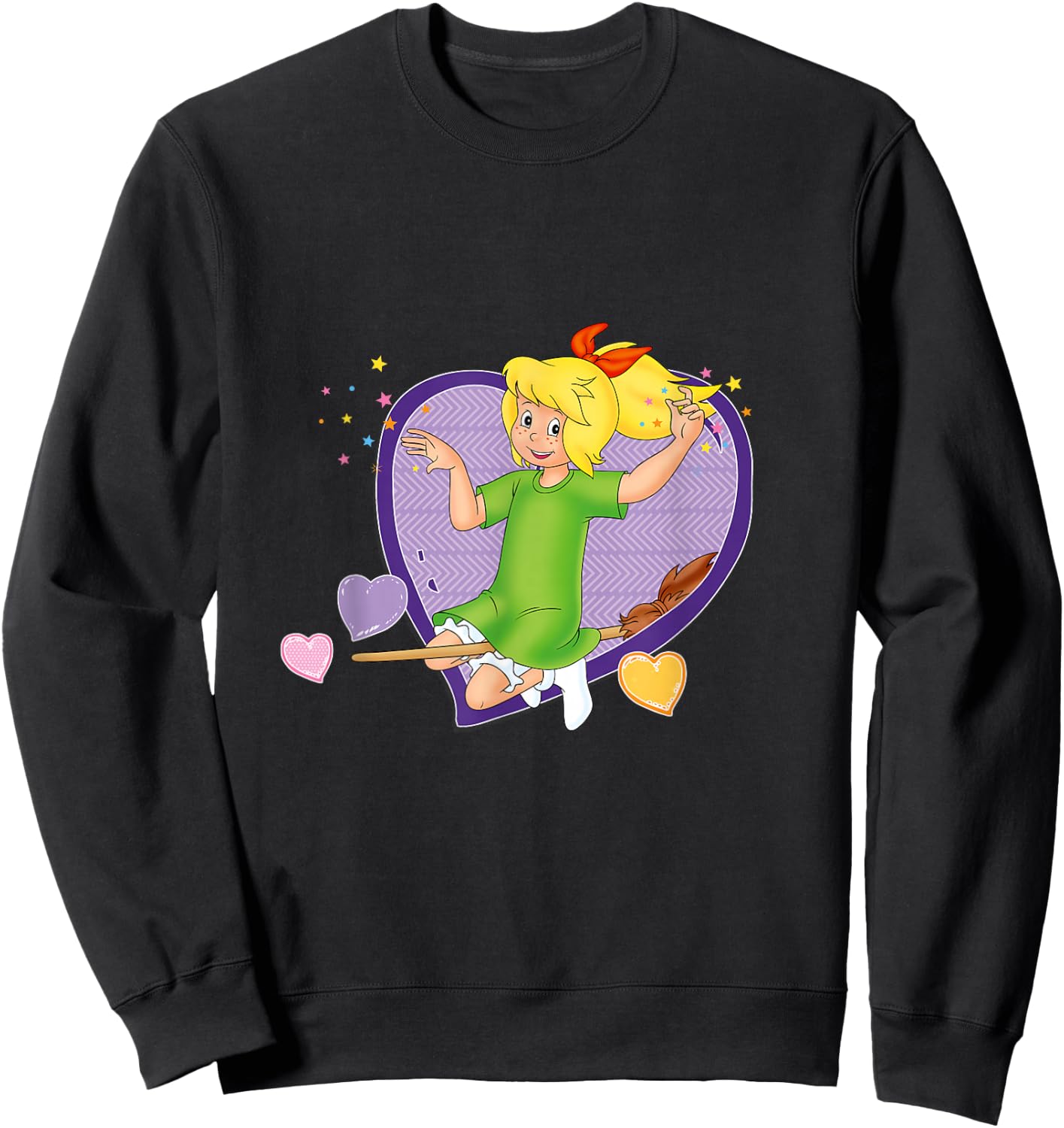 Bibi Blocksberg - Heart , blue Sweatshirt - Sweatshirt | Black