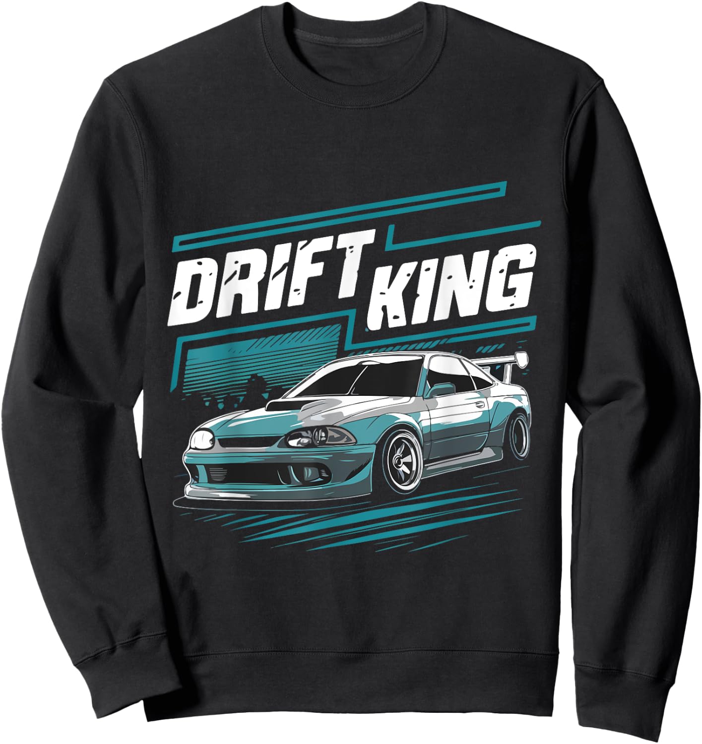 Drift King Funny Drifting Costume Drift Passion Sweatshirt - Sweatshirt | Black