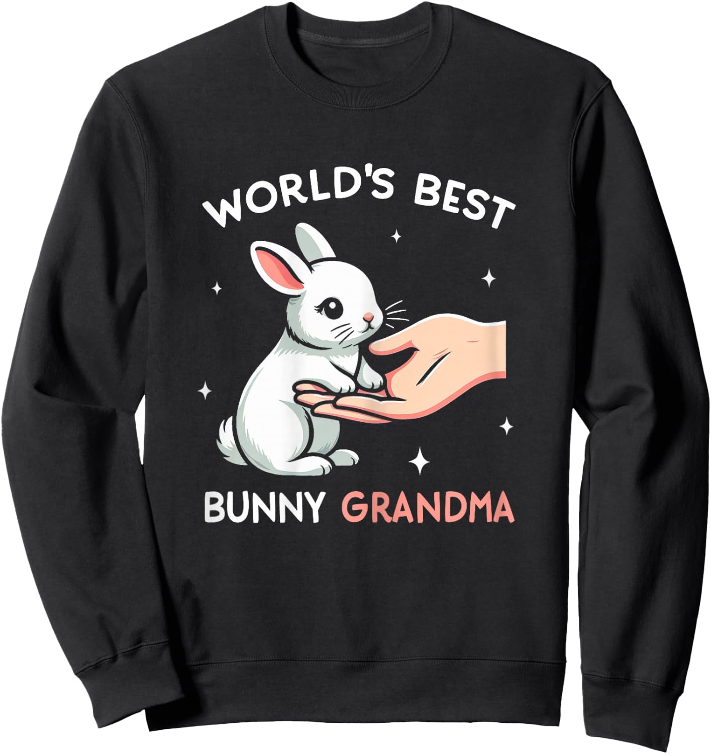 World´s Best Bunny Grandma Rabbit Love Easter Girls Sweatshirt - Sweatshirt | Black