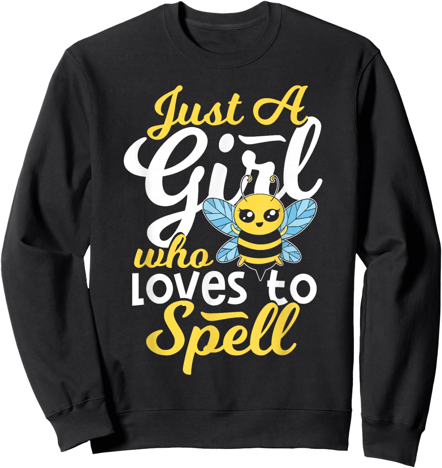 Spelling Bee Comeptition Winner - Girl Spelling Bee Sweatshirt - Sweatshirt | Black