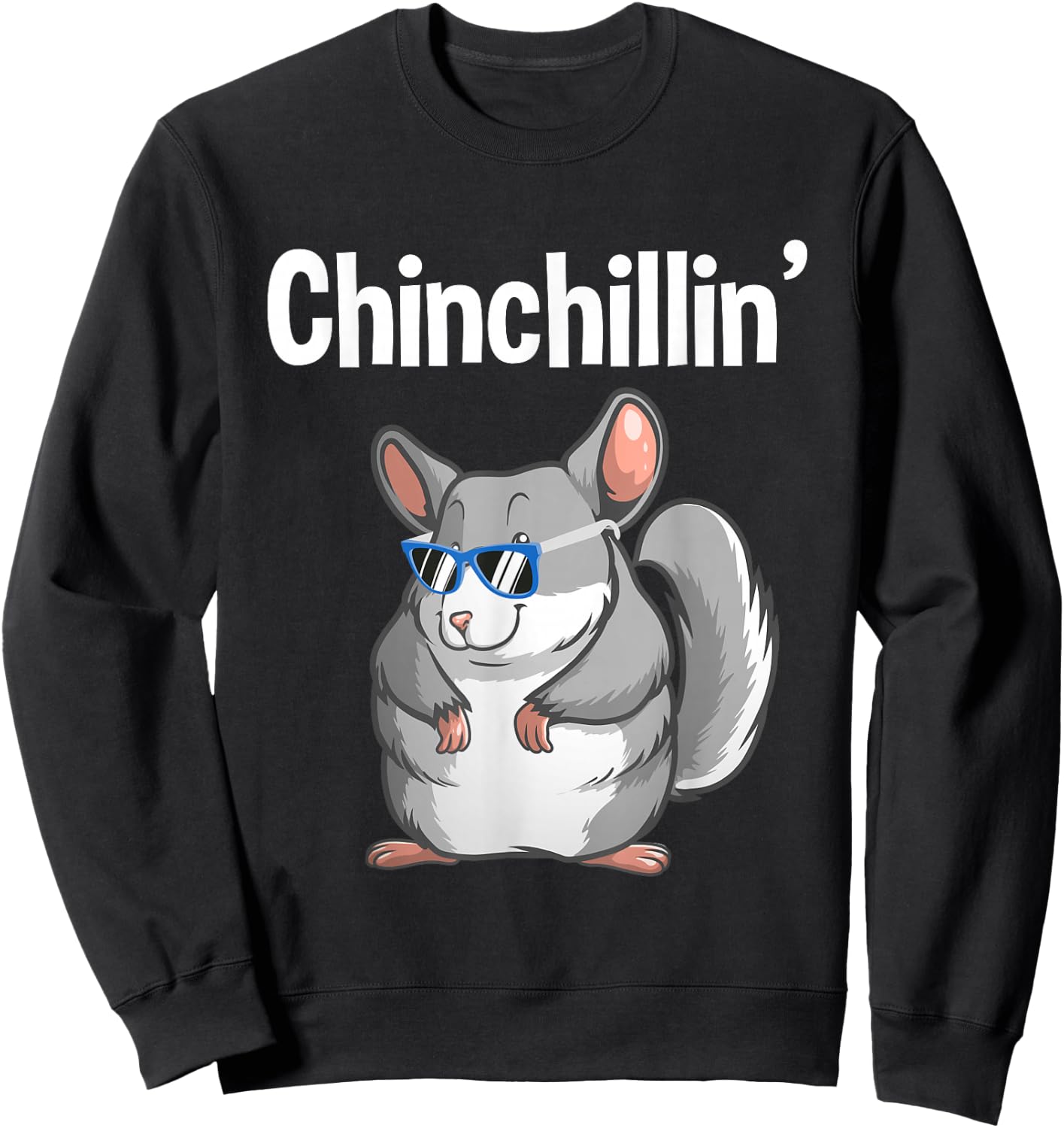 Funny Chinchilla Women Rat Squirrel Koala Zoo Animal Sweatshirt - Sweatshirt | Black