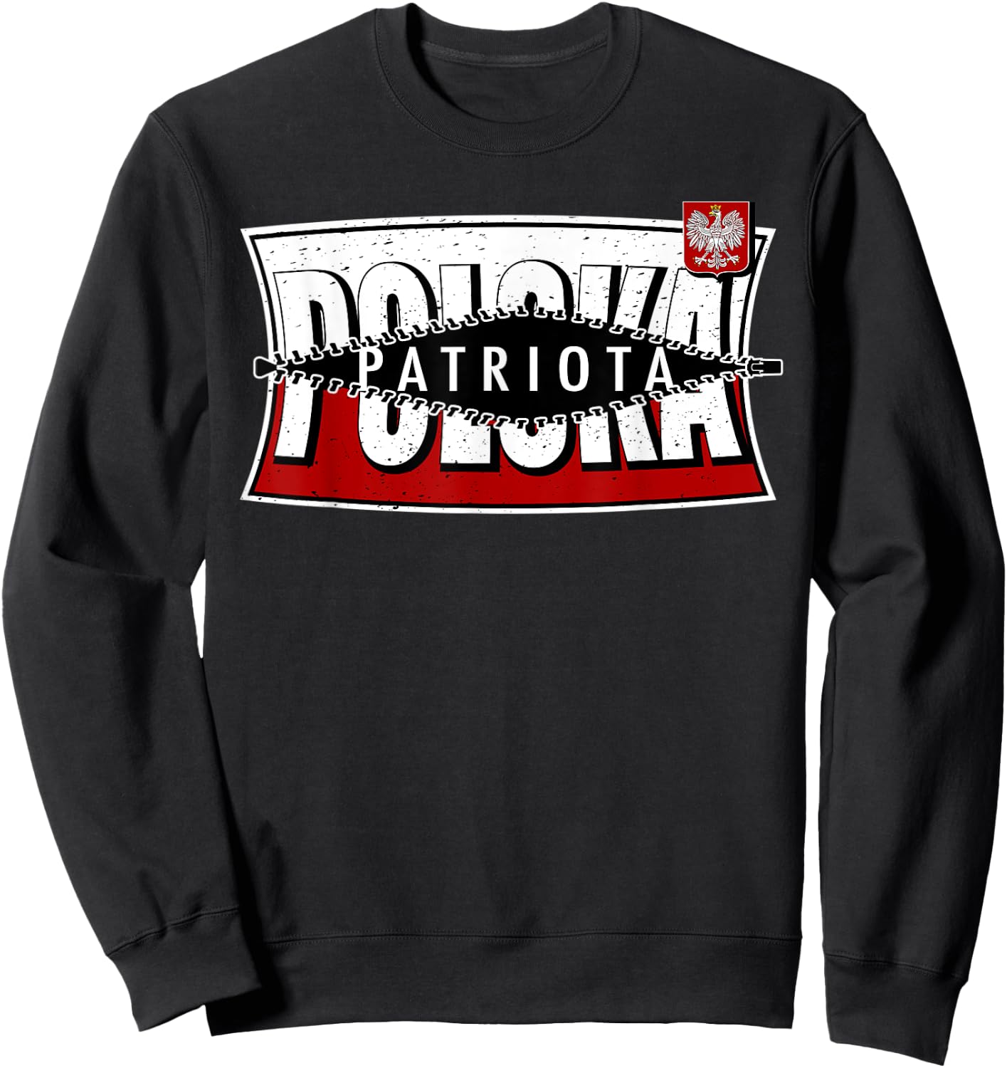Polish Patriot Polski Patriota Polish Heritage Graphic Sweatshirt - Sweatshirt | Black