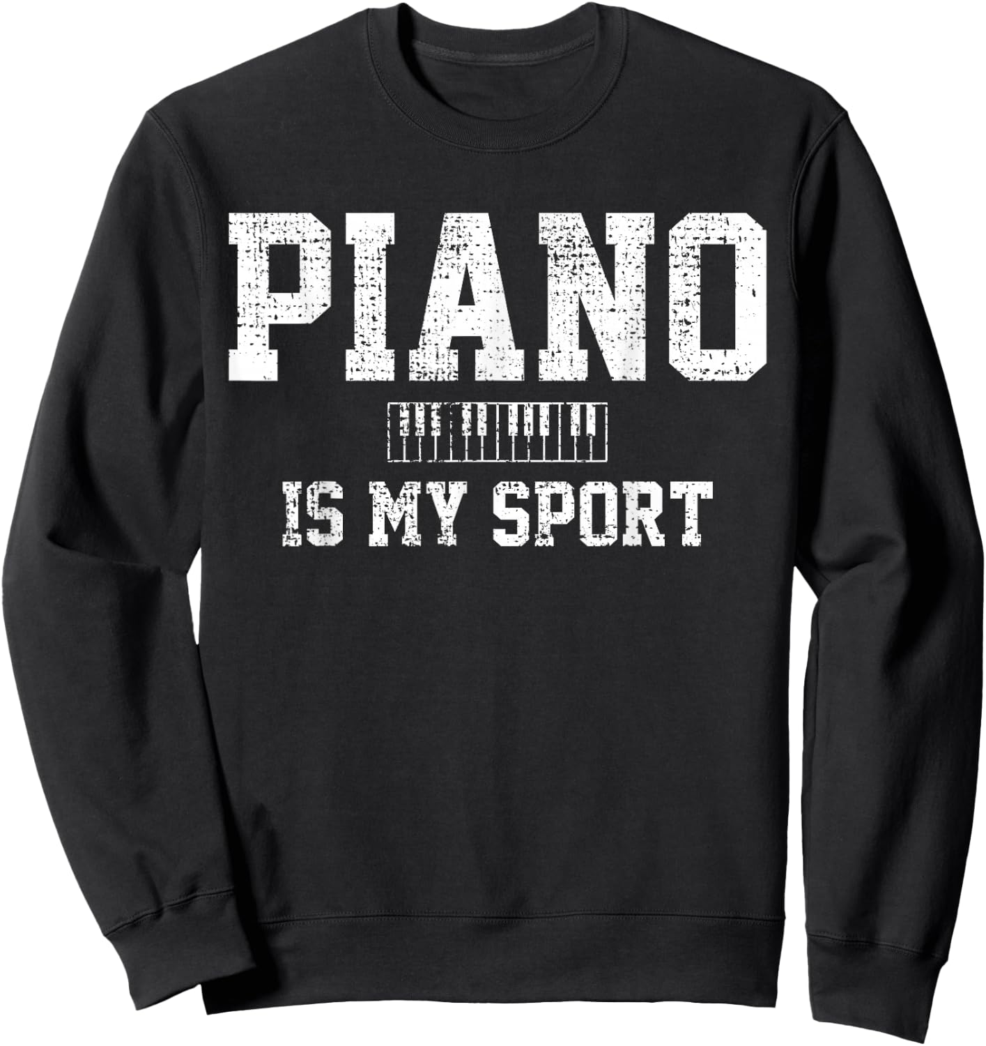 Piano Music Keyboard Musical Instrument Sweatshirt - Sweatshirt | Black