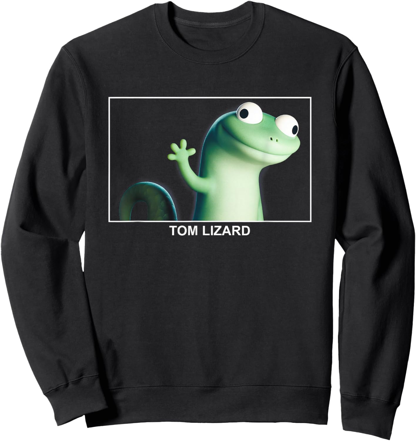 Disney Pixar Hoppers Tom Lizard Funny Face Empty Head Sweatshirt - Sweatshirt | Black